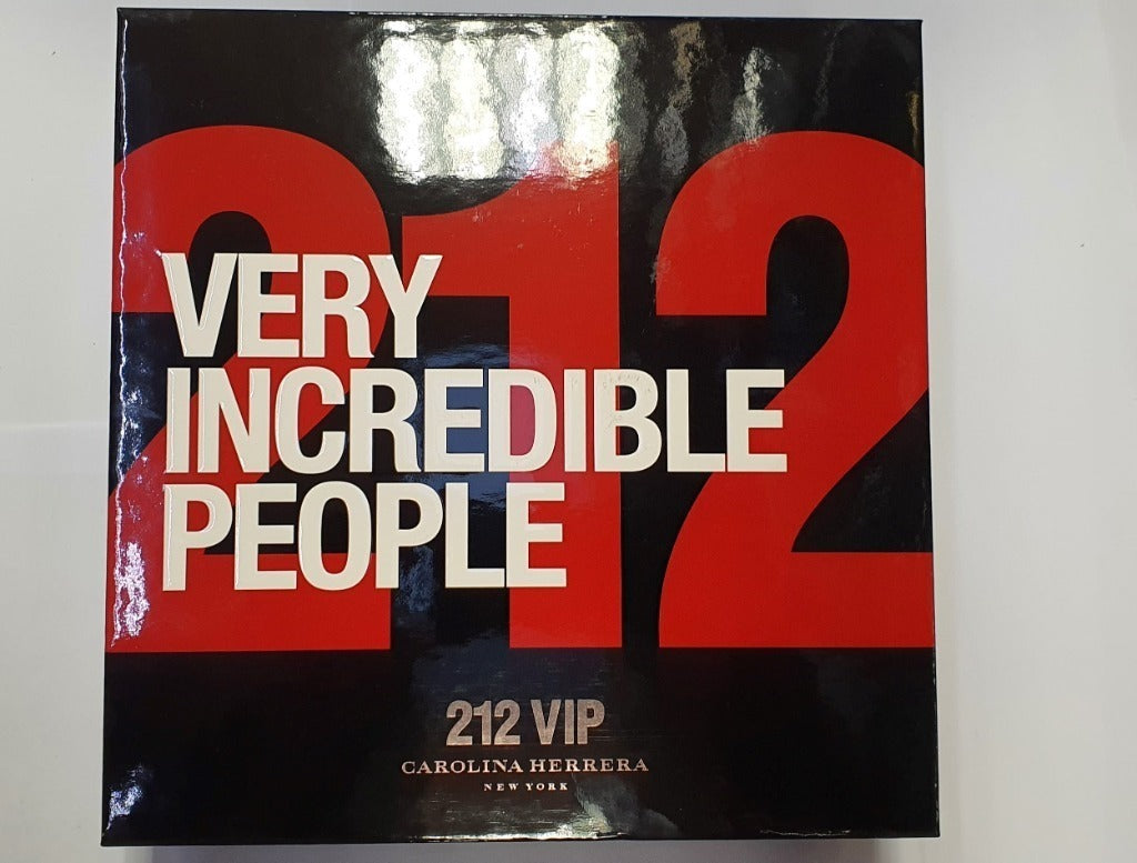 Carolina Herrera 212 VIP Black Men 100 ml EDP+100 ml SG vintage prem. 2017 Packaging status original