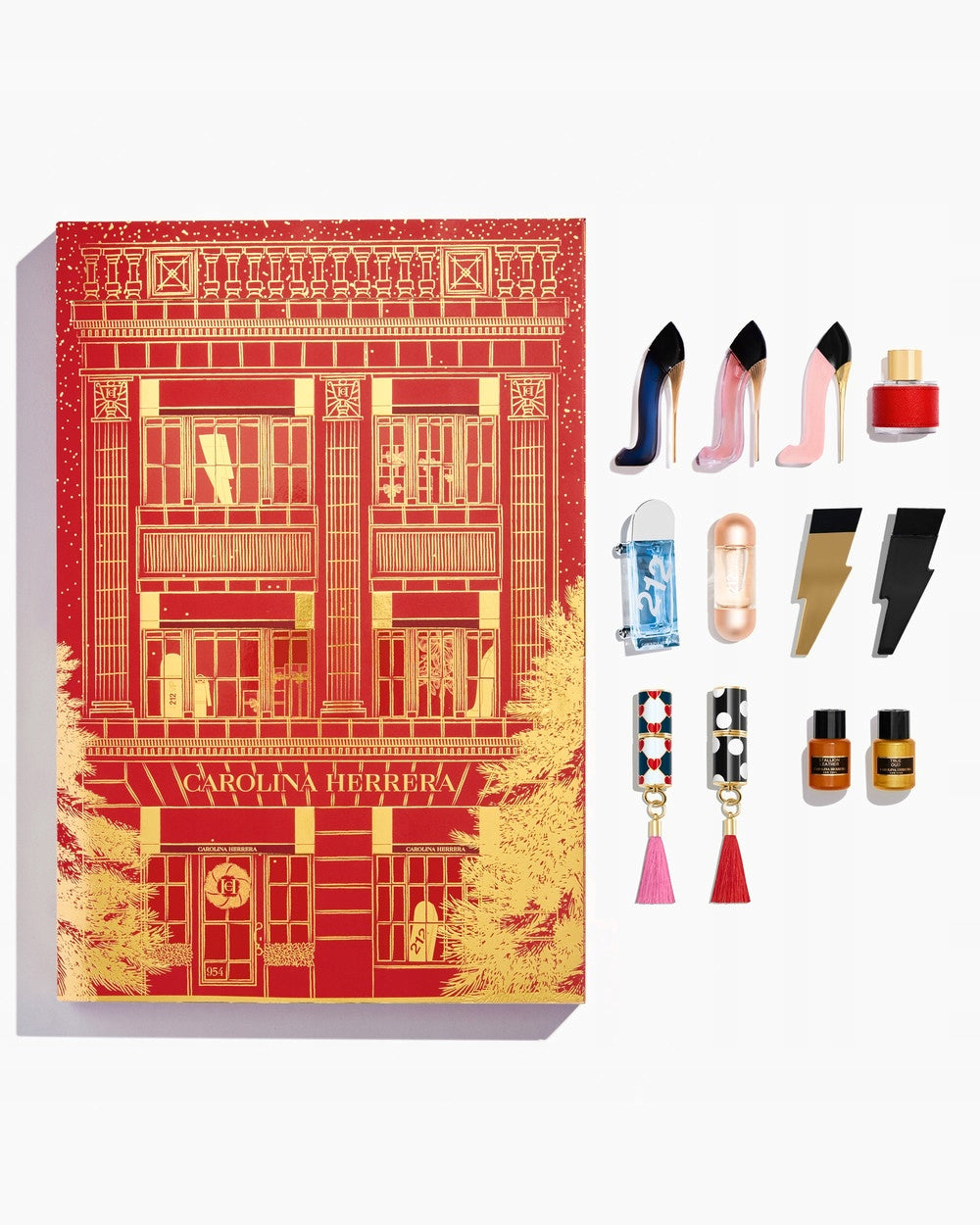 Carolina Herrera Advent Calendar Eau de Parfum Set + Lipsticks Packaging status original