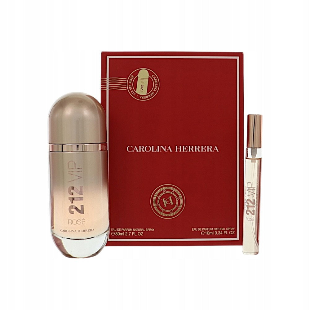 Carolina Herrera Ladies 212 Vip Rose 80+10ml EDP Perfumed Water Set