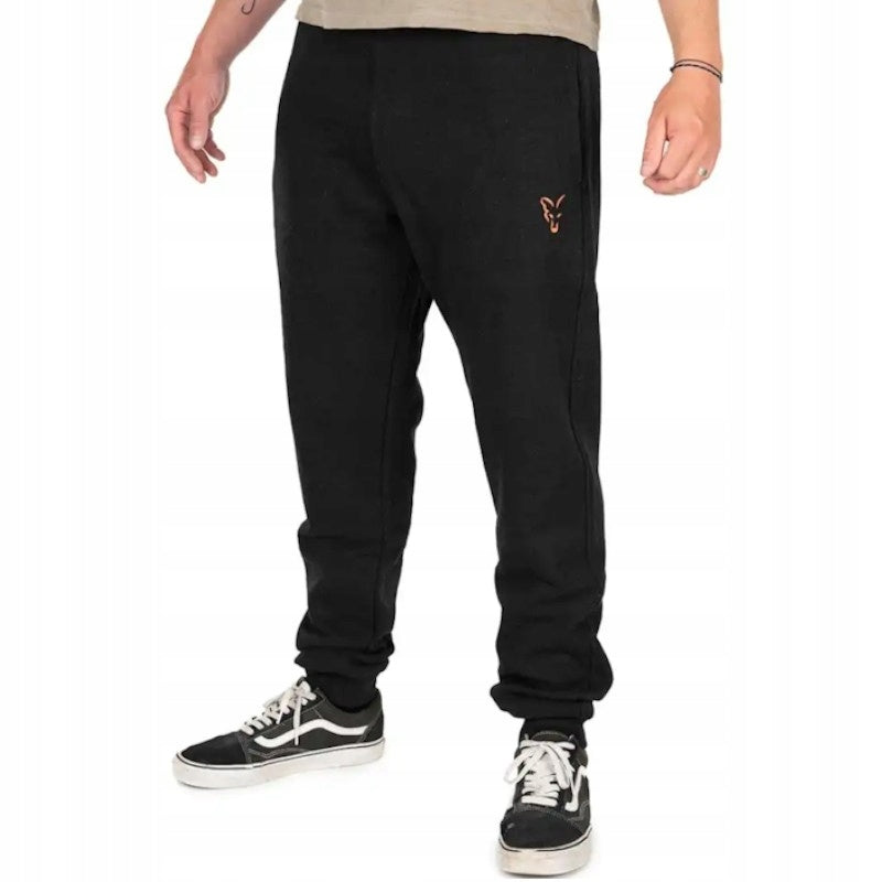 Carp Tracksuit Bottoms Fox Collection Jogger Black/Orange S