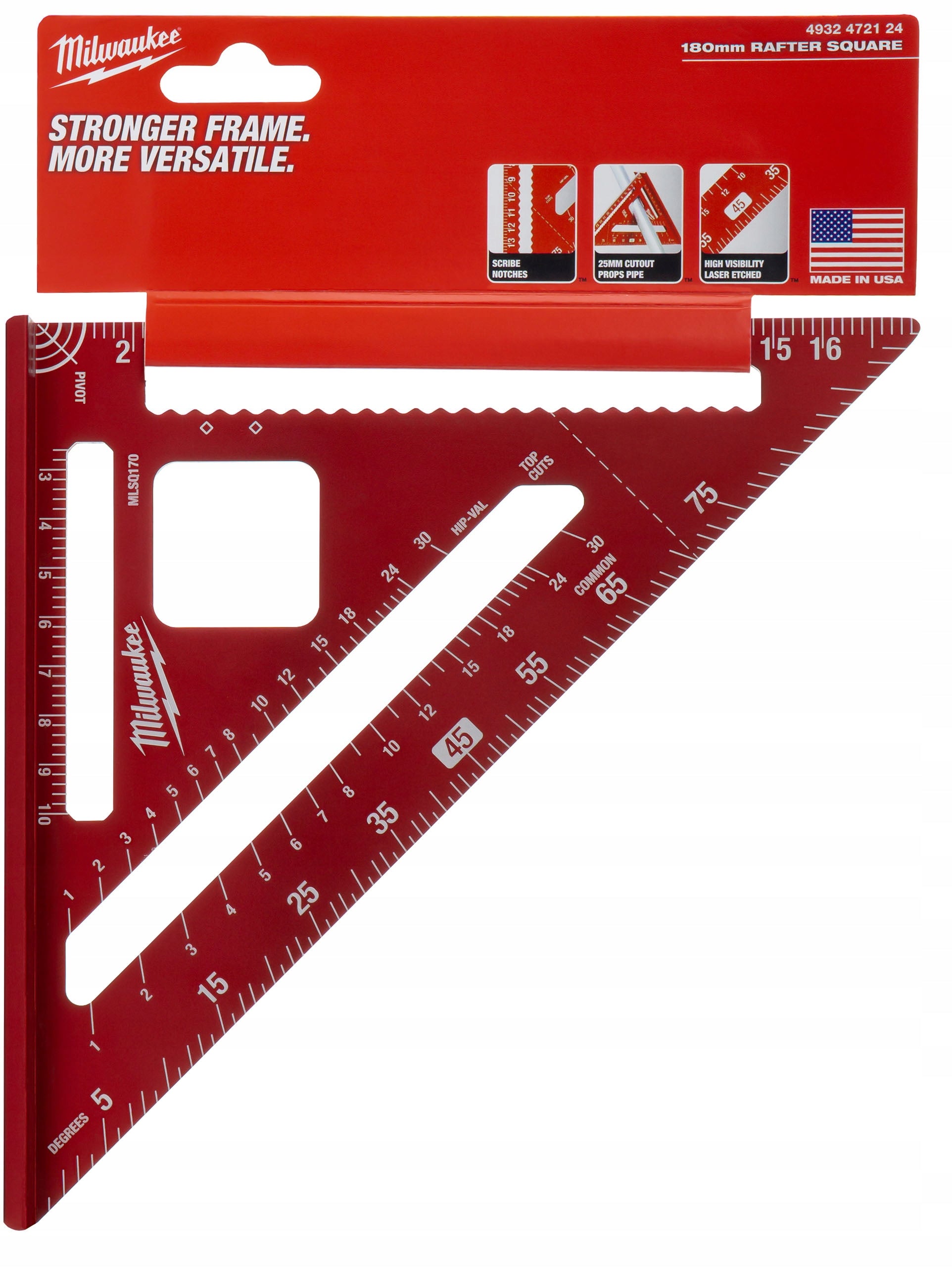 Carpenter angle carpentry Milwaukee with metric graduation