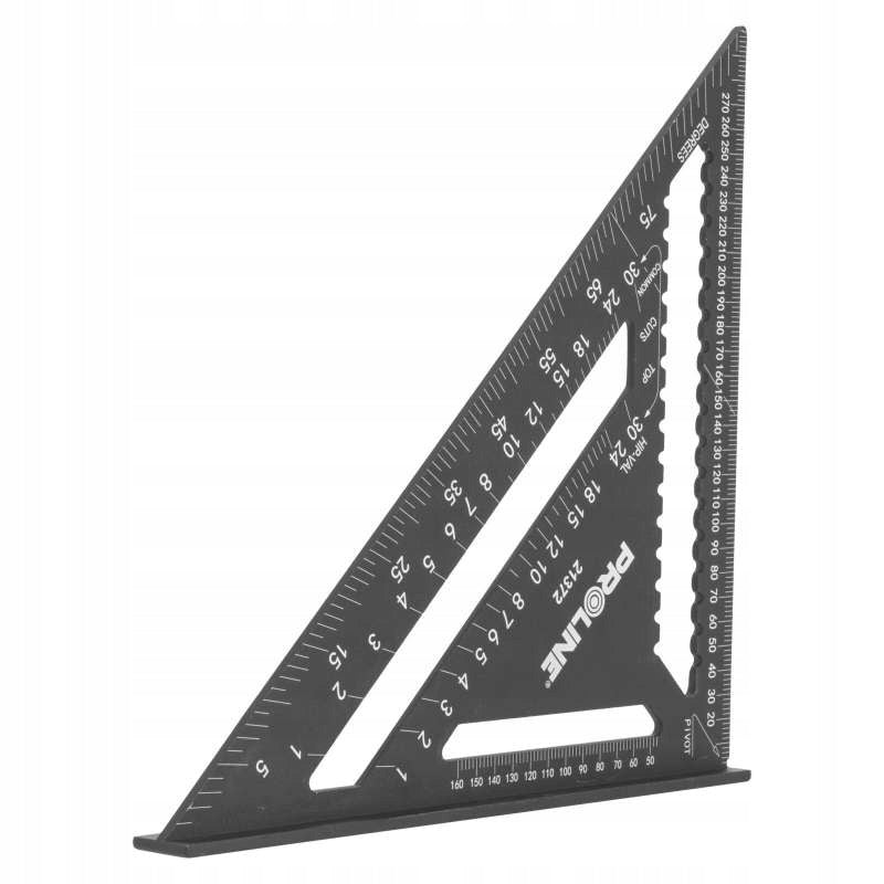 Carpenter angle with base Aluminium Large PROLINE 21372