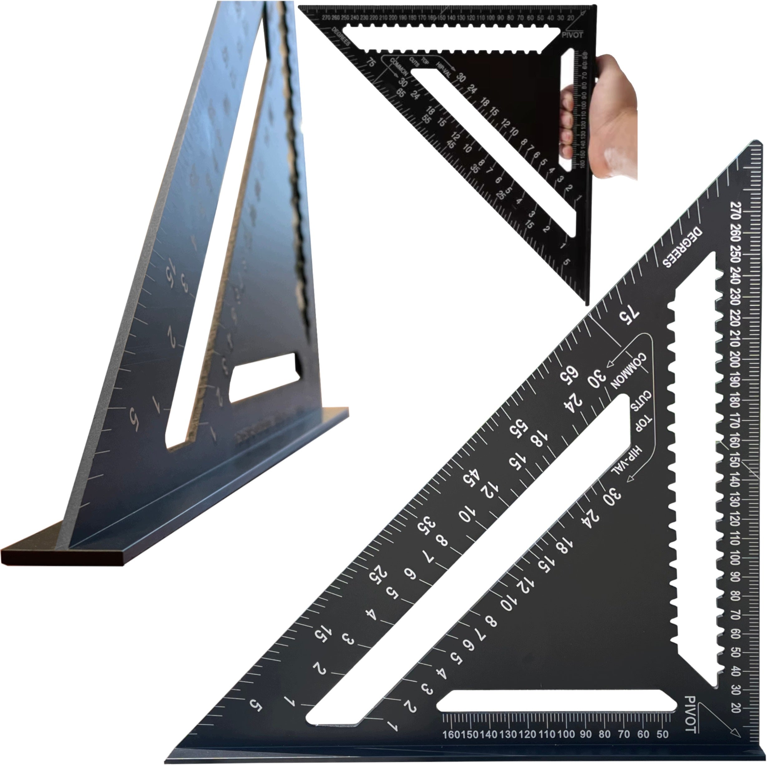 Carpentry Angle 300mm 30x30 Carpenter 12" Measurement ALU Construction XL