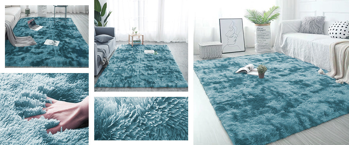Carpet 160x200 Shaggy Ombre non-slip modern living room soft Packaging status original
