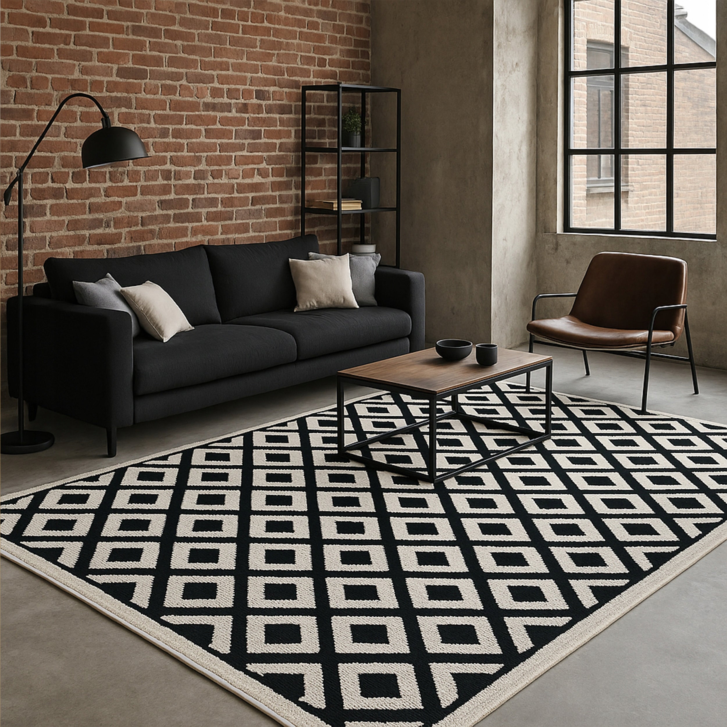 Carpet 160x230 for living room loop large japandi modern heavy thick POLO Length 230 cm