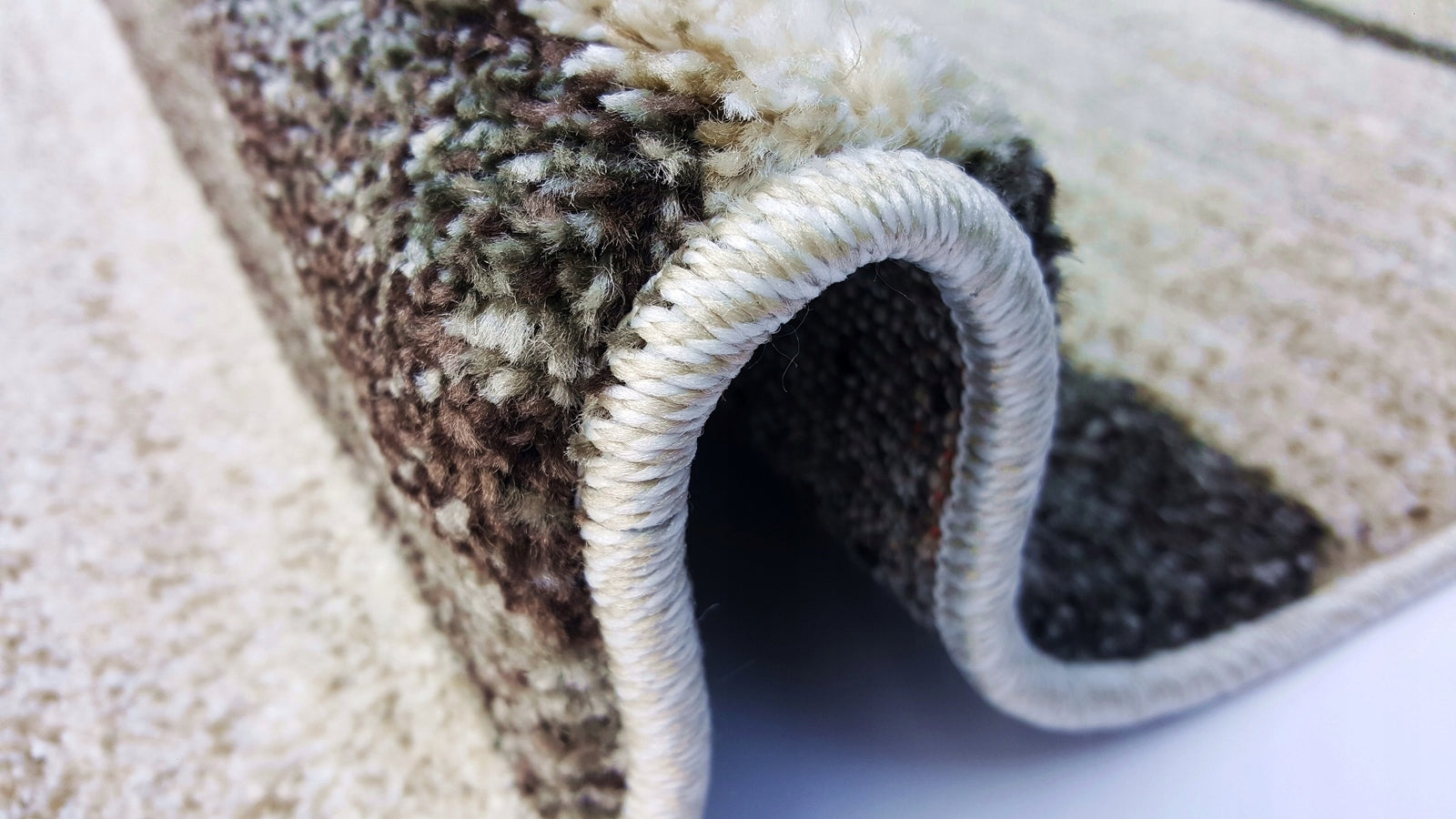 Carpet 180x260 Rio Friz Thick Real Woven Turkish Peaceful Beige Grey MIX Manufacturer code Rio Gruby Nowoczesny Szary Beżowy Mix