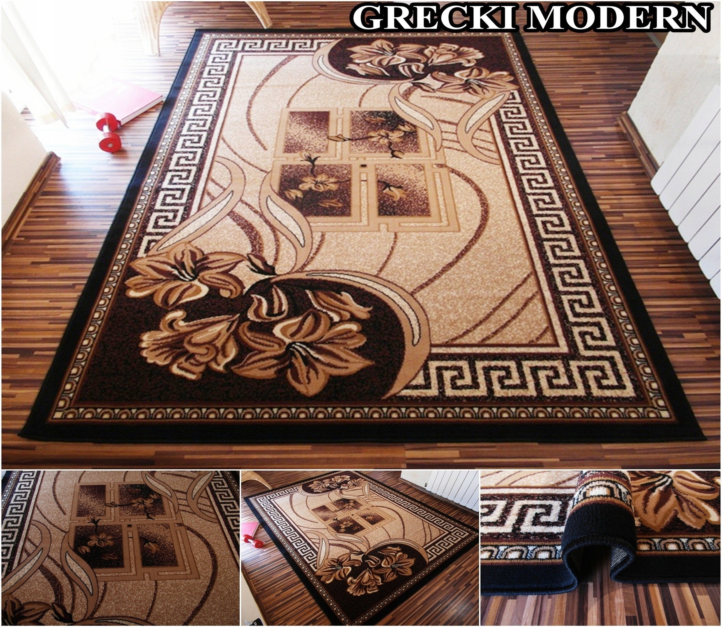 Carpet 200x300 Stylish Dense Woven Belgian Alfa Bcf Shiraz Brown Beige Patterns Manufacturer code tkany shiraz piórko Butelkowa zieleń Bordo