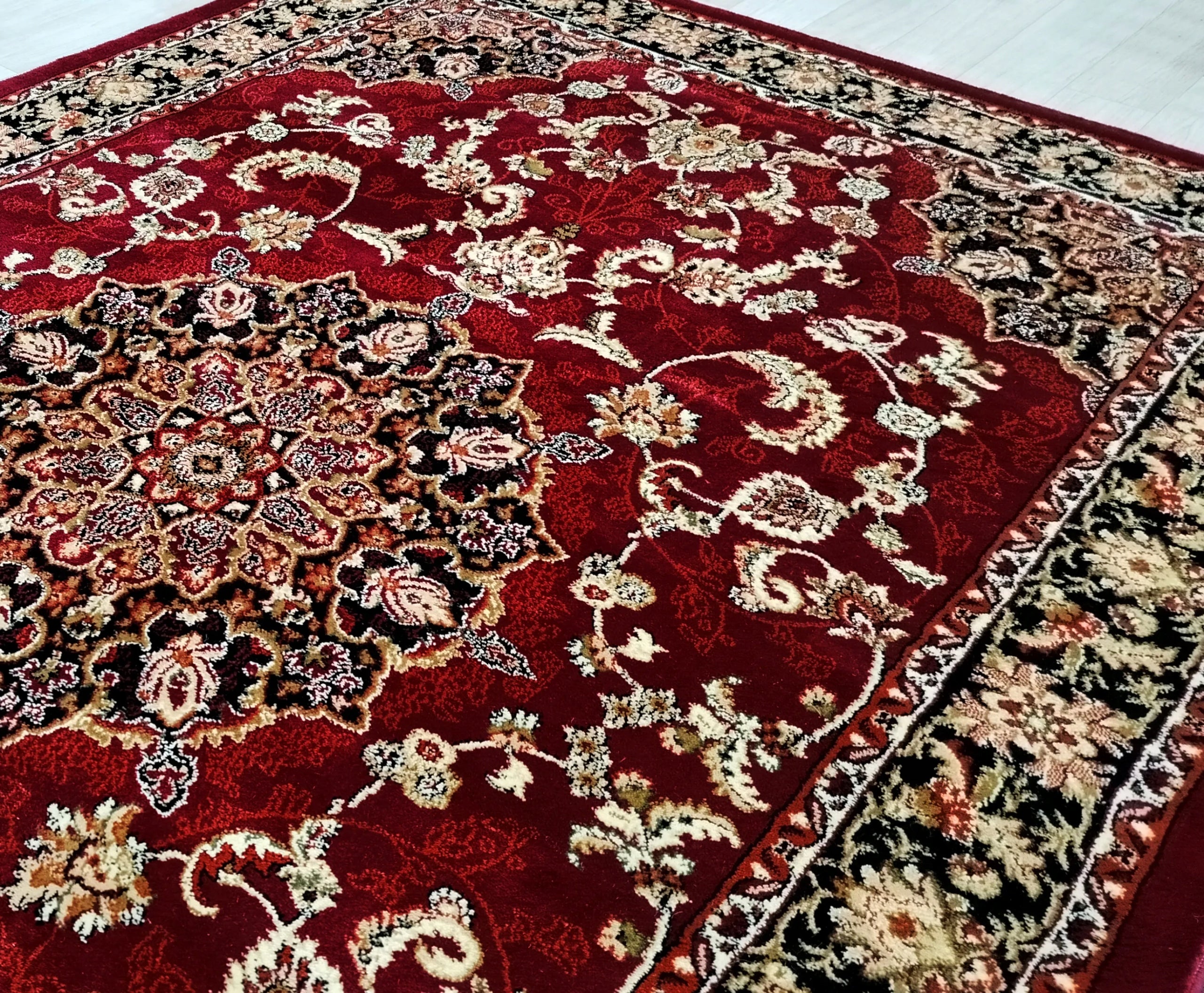 Carpet 250x350 CLASSIC BURGUNDY WOVEN FOR LIVING ROOM THICK TRADITIONAL BURGUNDY Brand no brand