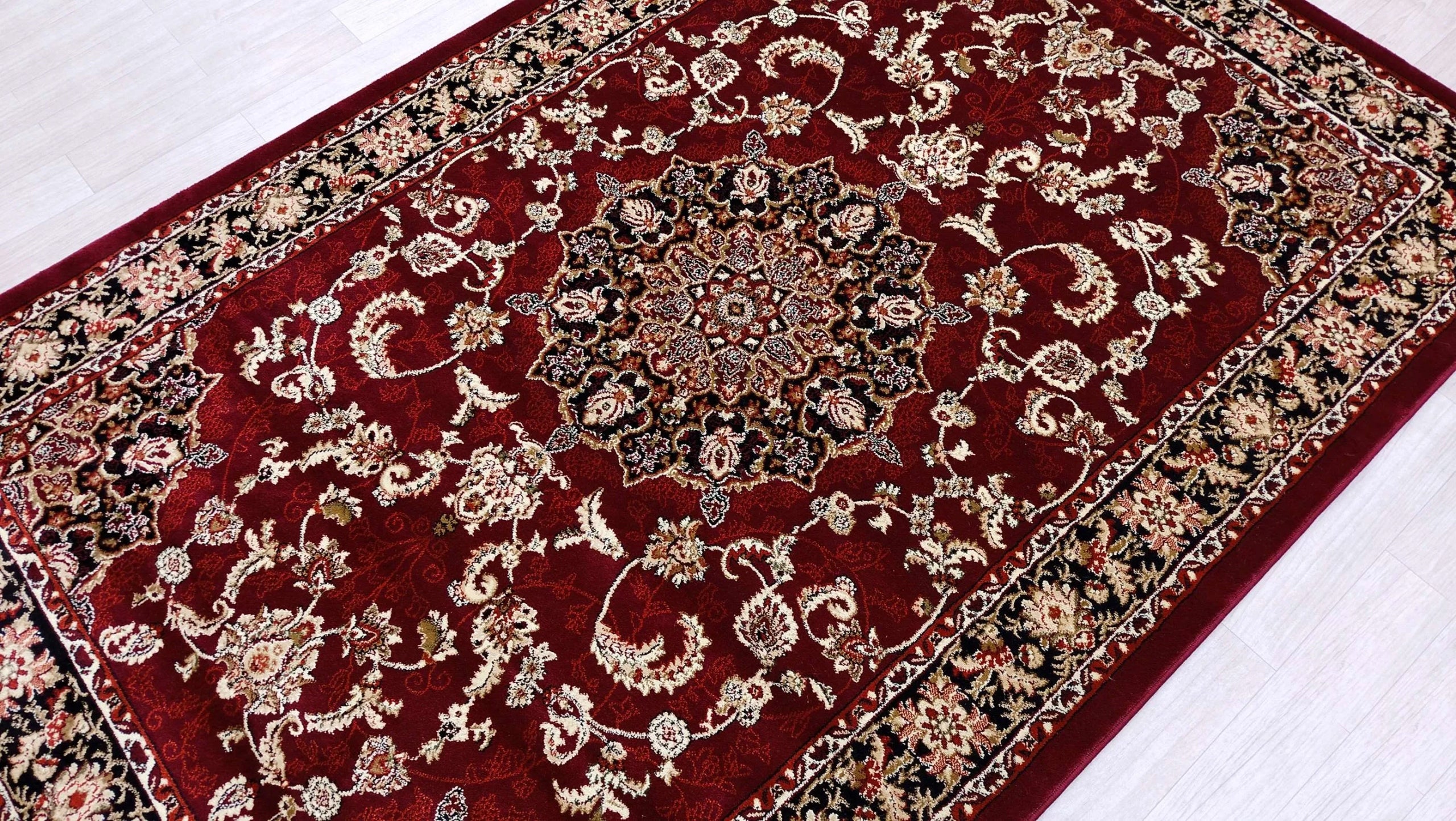 Carpet 250x350 CLASSIC BURGUNDY WOVEN FOR LIVING ROOM THICK TRADITIONAL BURGUNDY Packaging status original