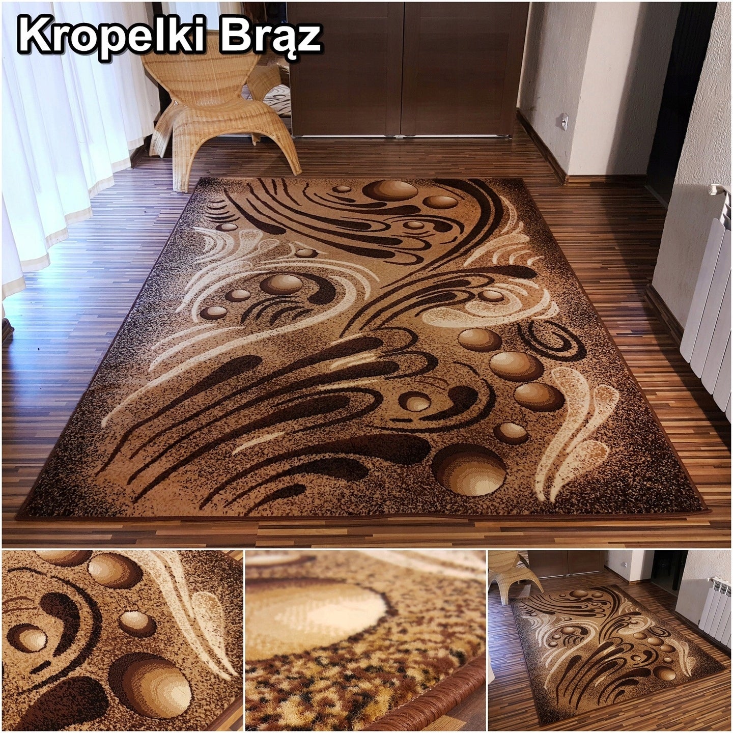Carpet 250x350 cm Alfa Belgian Woven Solid Various Designs for Living Room Thickness 10 mm