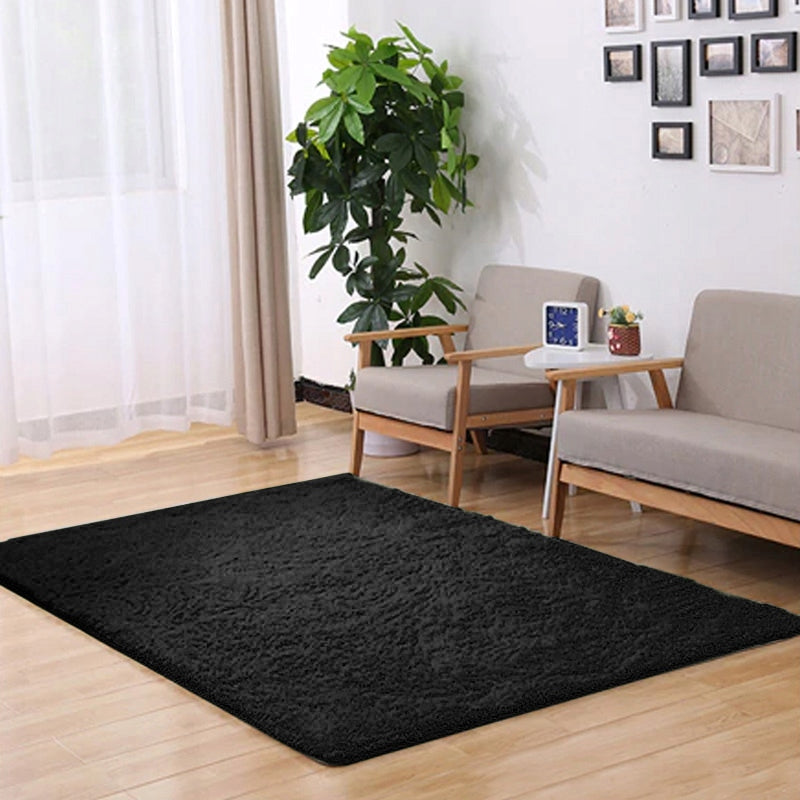 Carpet Alpaca modern fluffy plush soft loft living room 160x220 Shape rectangular