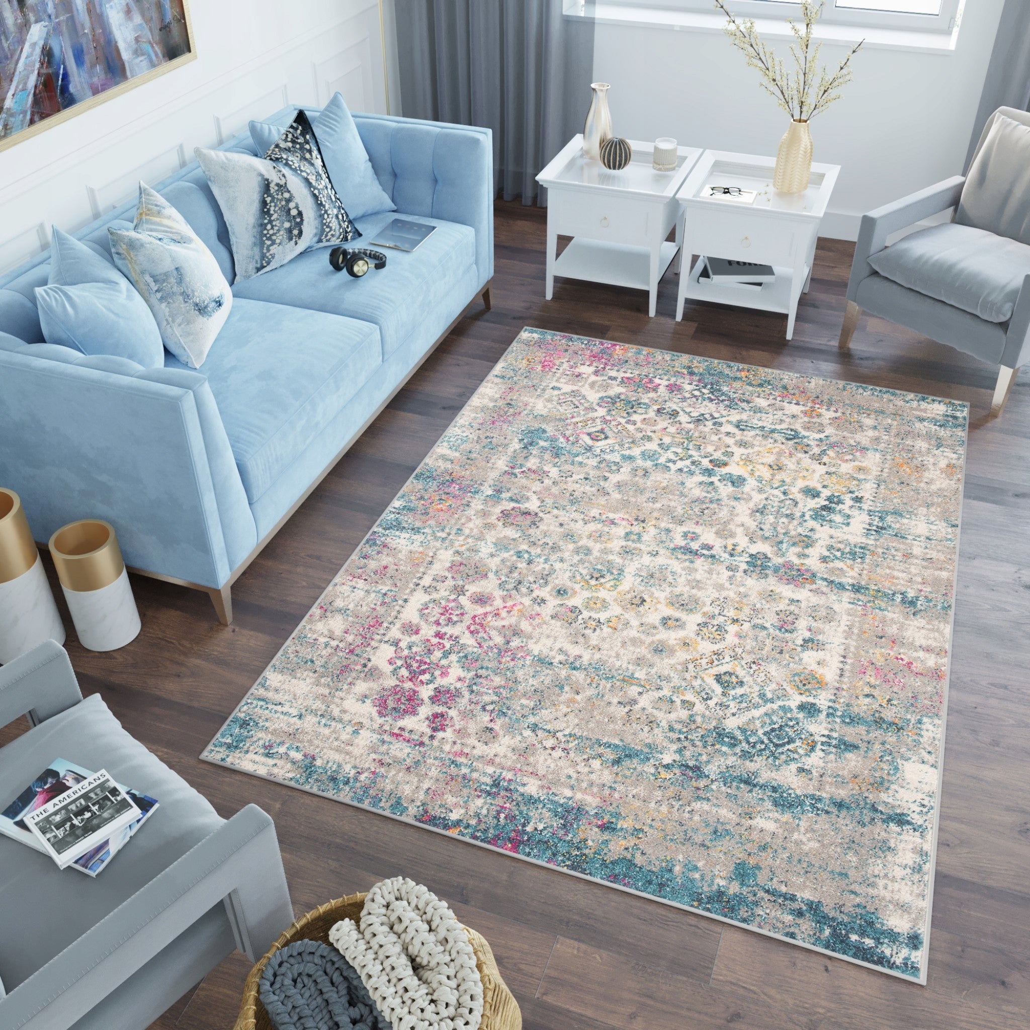 Carpet Azure Friz 160x220 MODERN fashionable v23 Brand Dywany Chemex