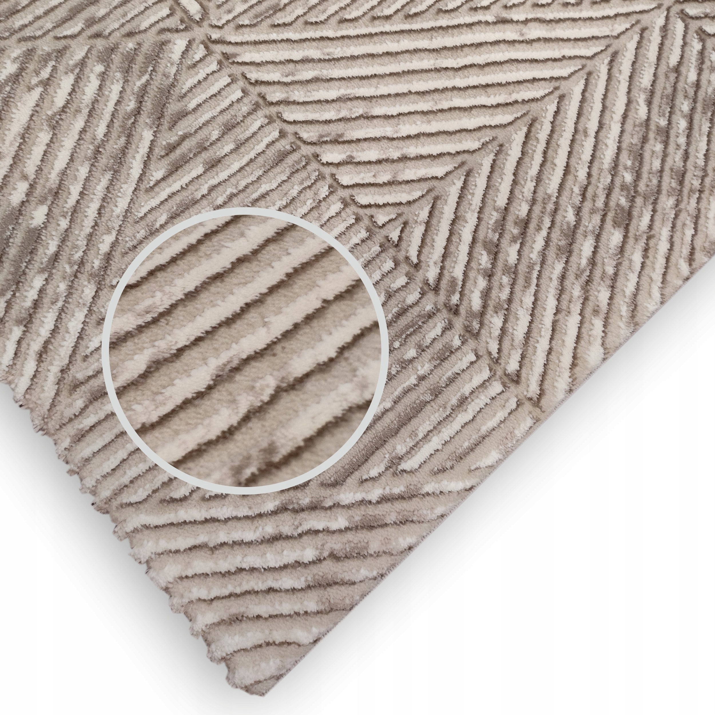 Carpet Beige ANETT120x170 Modern Geometric Soft for Living Room Bedroom Product width 120 cm