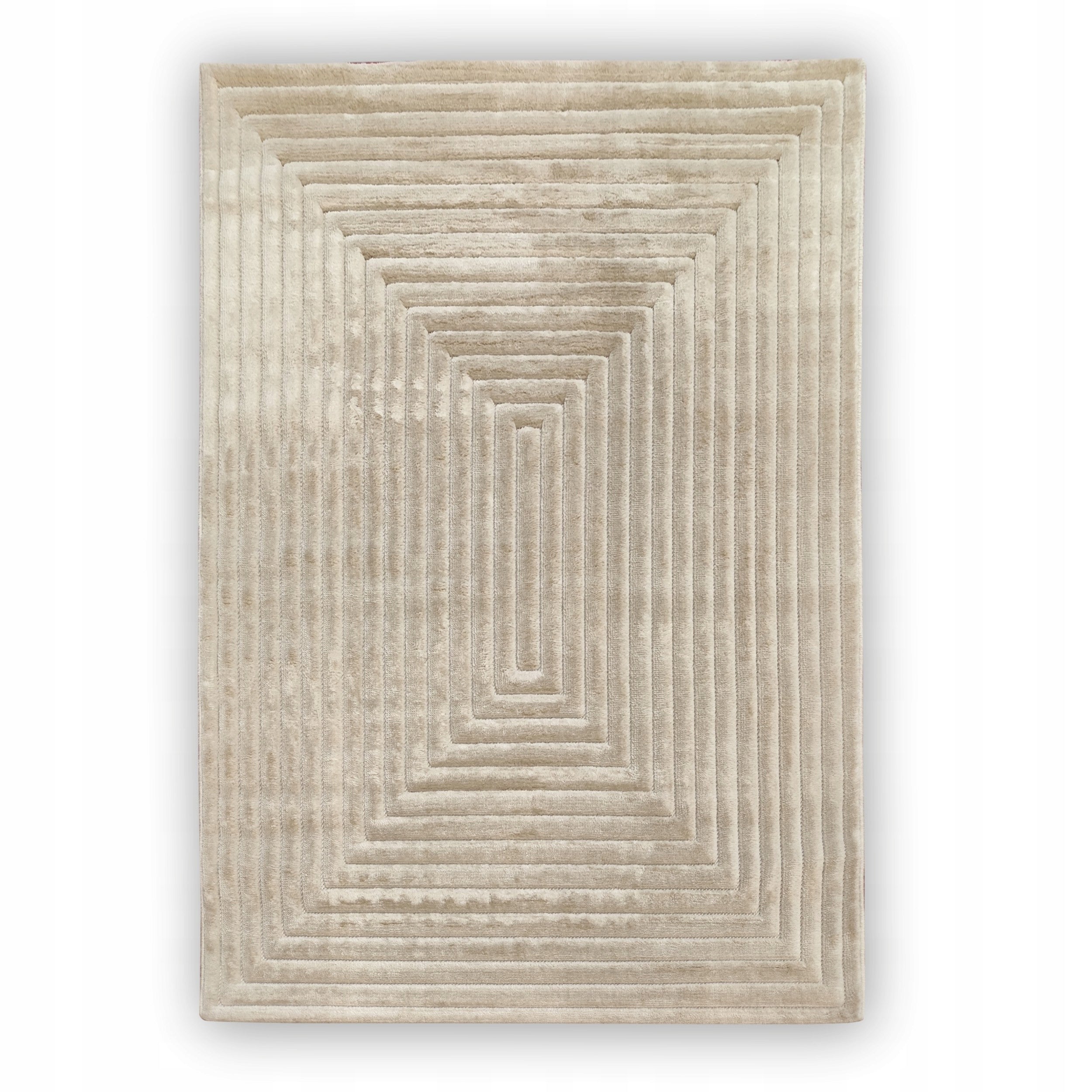 Carpet Beige LILY120x170 Modern Geometric Soft for Living Room Bedroom