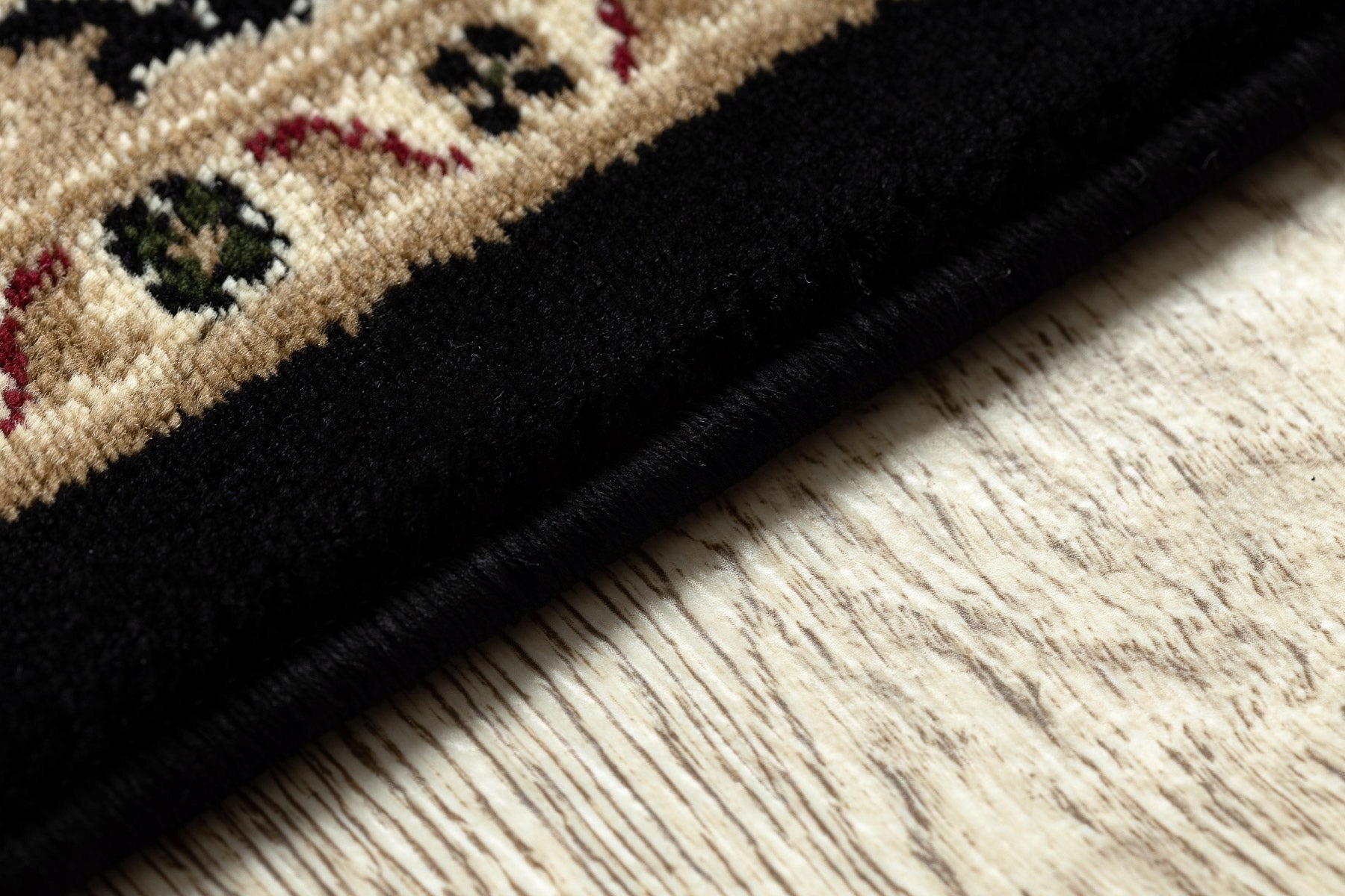 Carpet CLASSIC TRADITIONAL MEADOW FRAME FLOWERS ROYAL black 250x350 cm Pattern classic