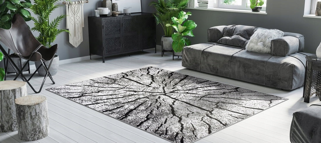 Carpet Canvas 200x300 for living room trunk tree nature effect 3D Modern Designs Thickness 8 mm