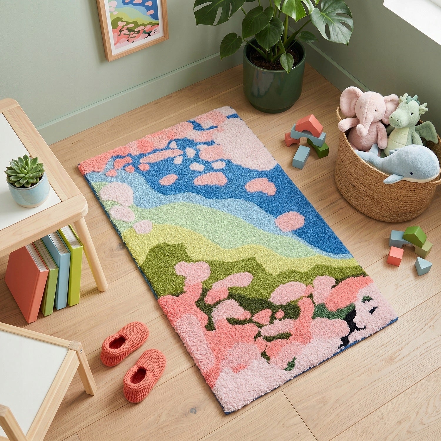 Carpet Modern 3D 60x100cm Soft Fluffy Anti-slip Landscape Manufacturer code EF0388