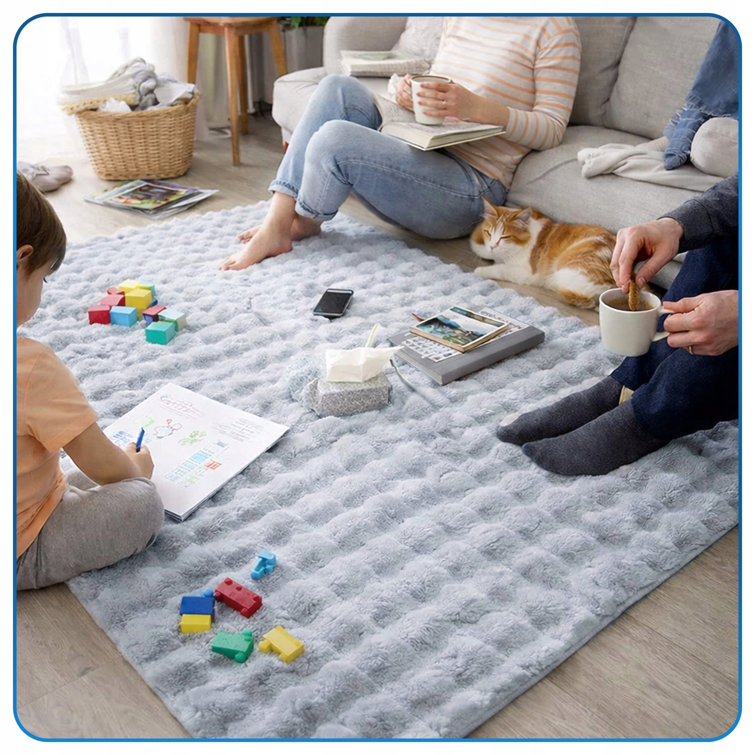 Carpet Rabbit Bubble 120x170 cm plush for living room fur rabbit velvet Material polyester