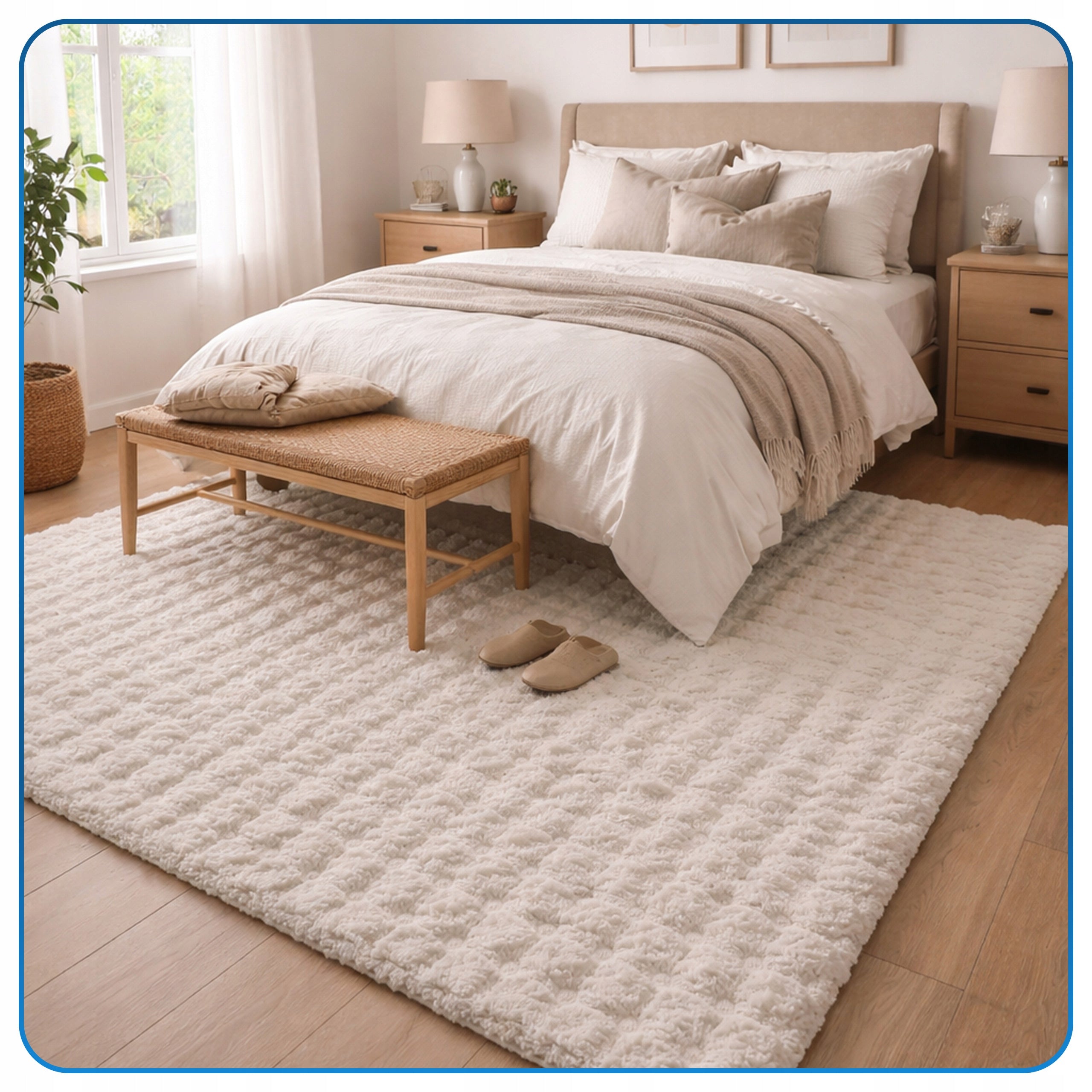 Carpet Rabbit Bubble 120x170 cm plush for living room fur rabbit velvet Material polyester