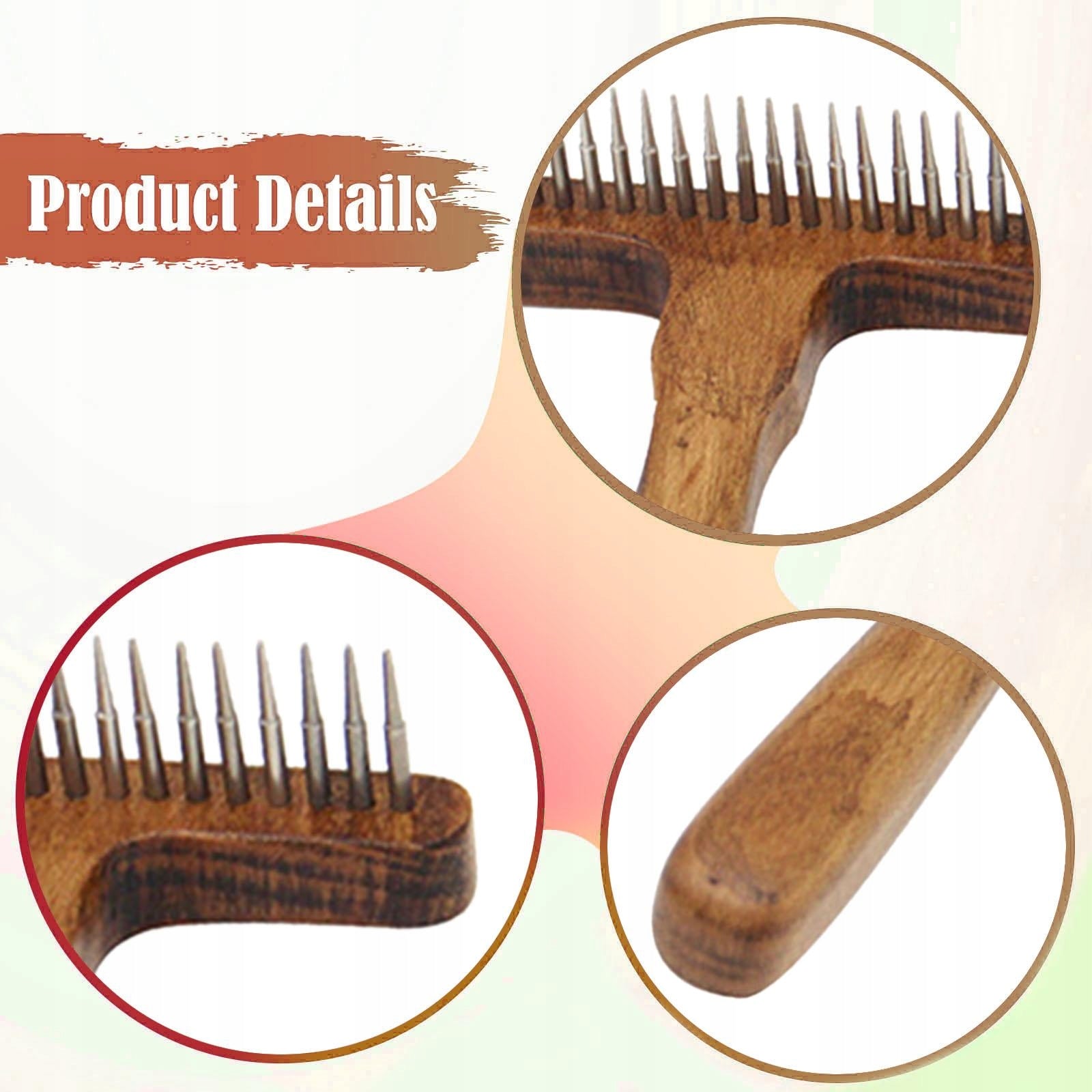 Carpet Rake Portable Handheld for Restoration,Dog Cat Hair Cleaner Rug Rake Packaging status original