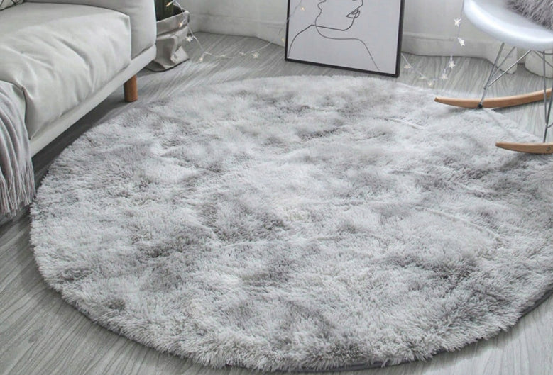 Carpet Round 200 cm Fur Shaggy For Living Room Plush Fluffy Soft XXL Thickness 30 mm