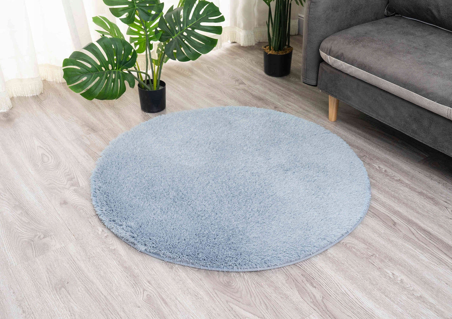 Carpet Round Alpaca non-slip soft modern living room 300x300 Thickness 20 mm