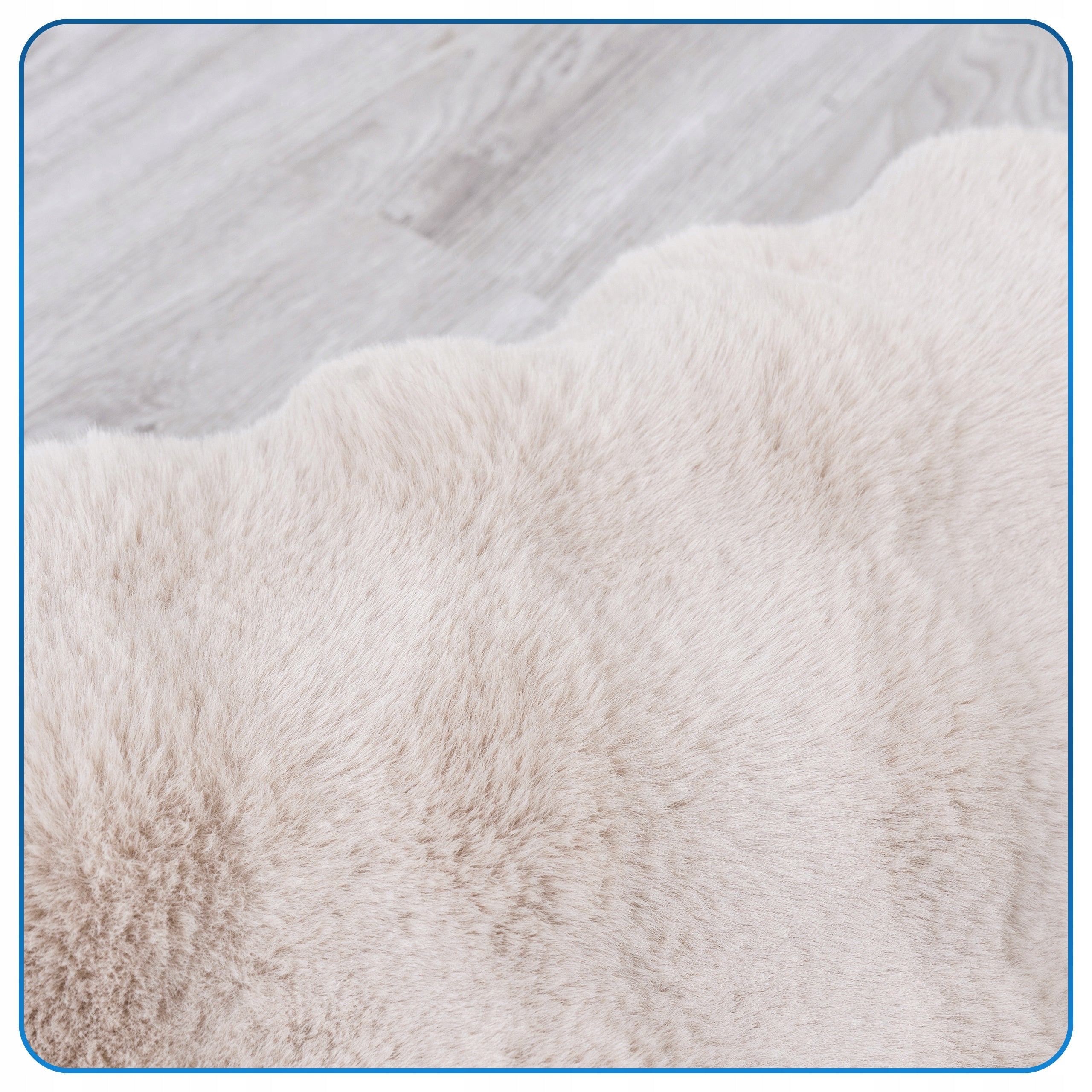 Carpet Round Rabbit Bubble 120x120 cm plush for living room rabbit fur Packaging status original