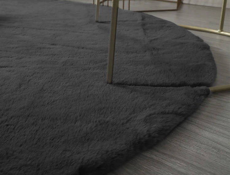Carpet Round Rabbit rabbit fur non-slip fluffy 200x200 Material polyester