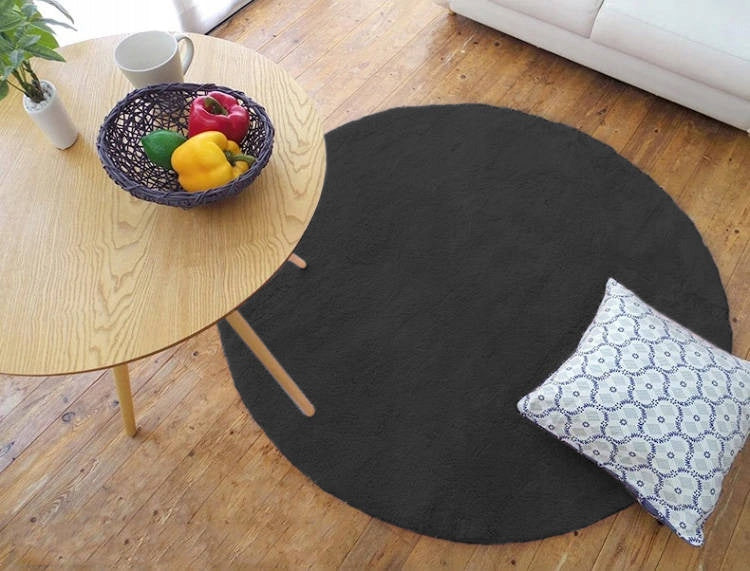 Carpet Round Rabbit rabbit fur non-slip fluffy 200x200 Product width 200 cm