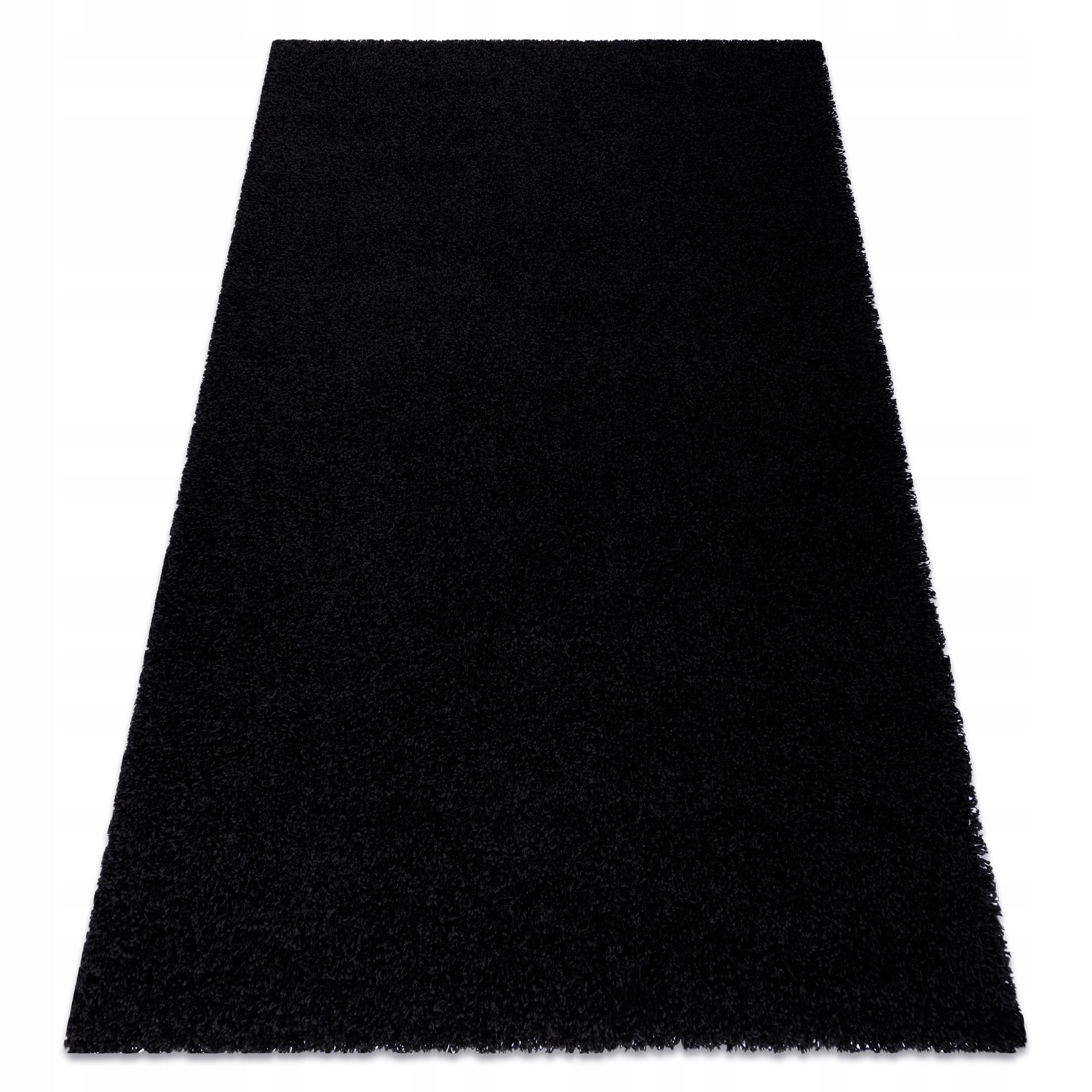 Carpet SOFFI shaggy 160x220 cm thick BLACK