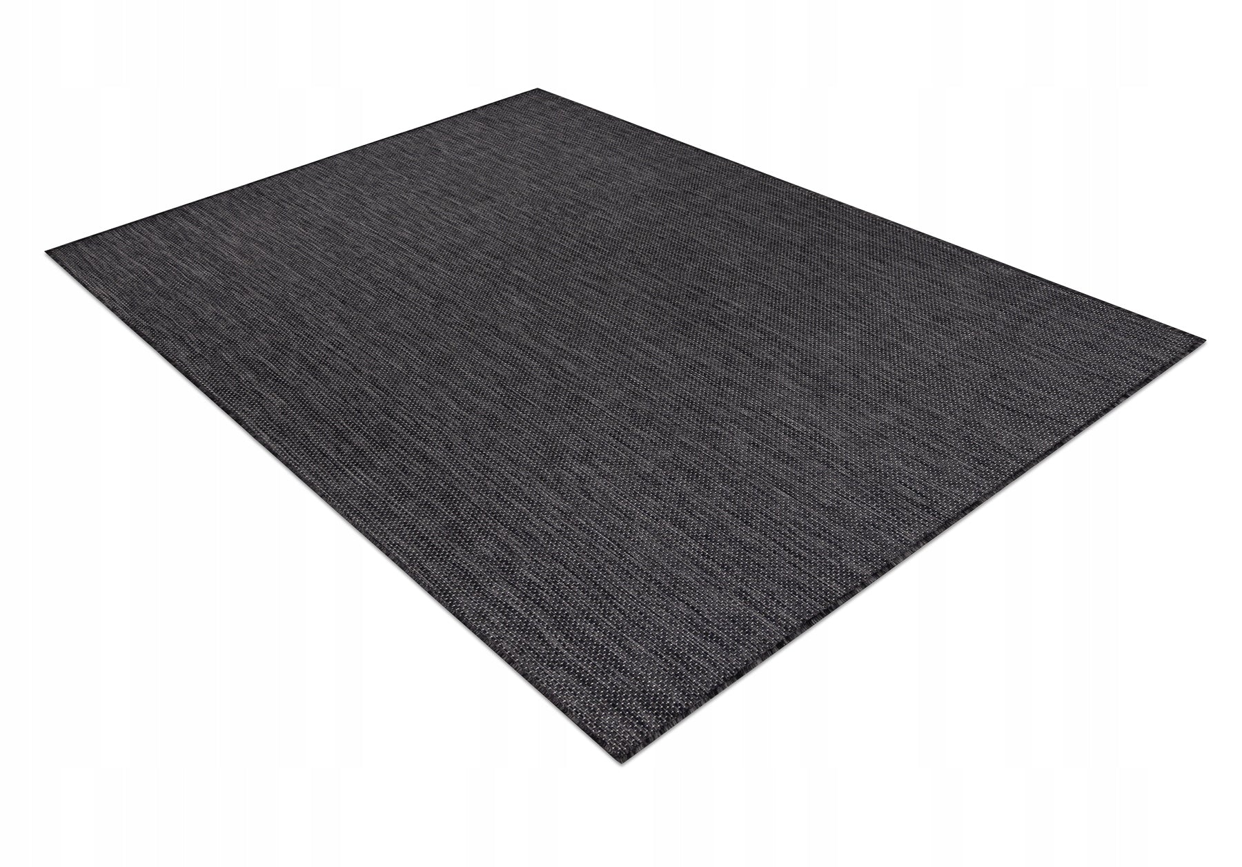 Carpet STRING SION flat weaving black TERRACE WITHOUT PATTERN 140x190 cm Brand Dywany Łuszczów