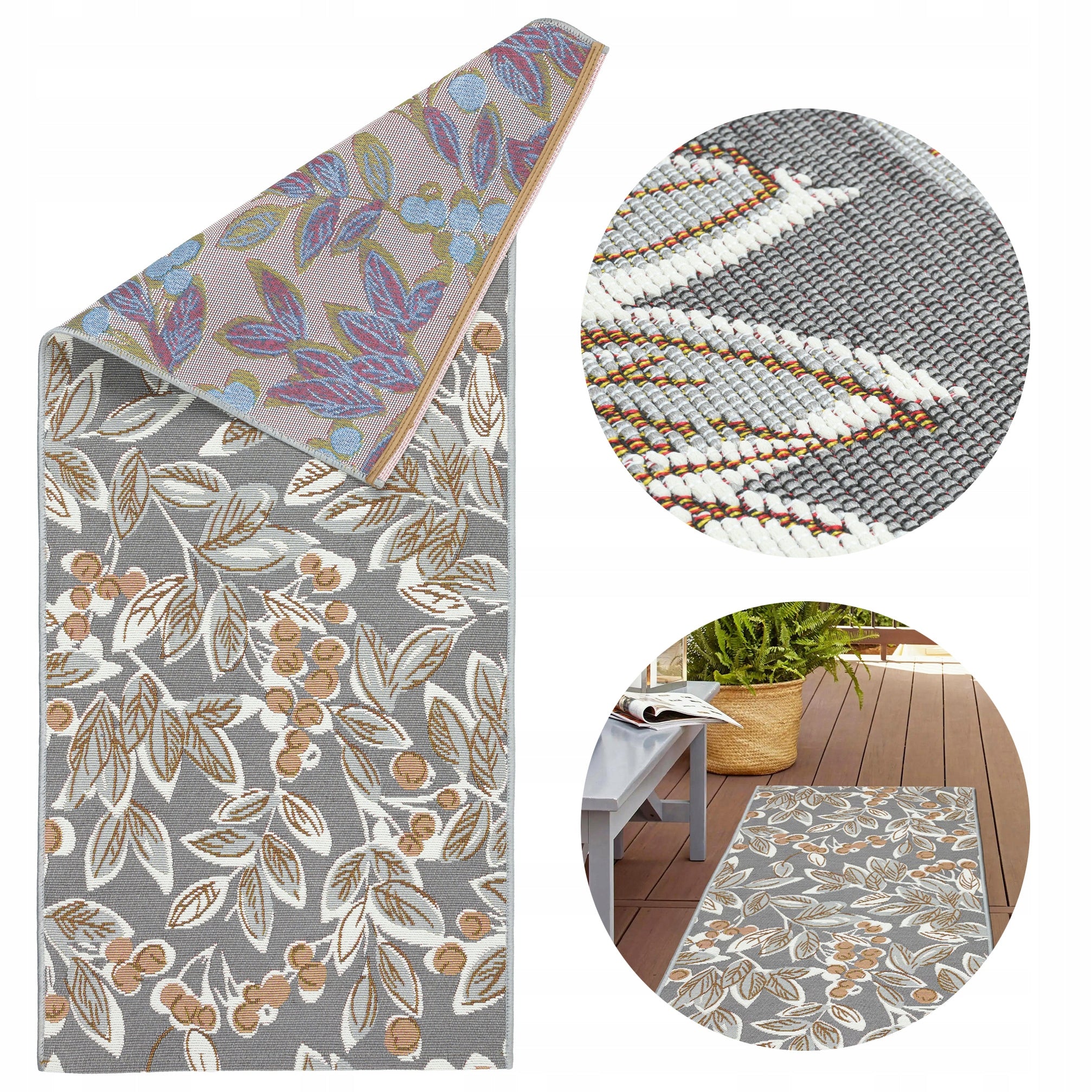 Carpet Sidewalk 60x140 Outdoor Waterproof Terrace for Terrace Balcony Woven