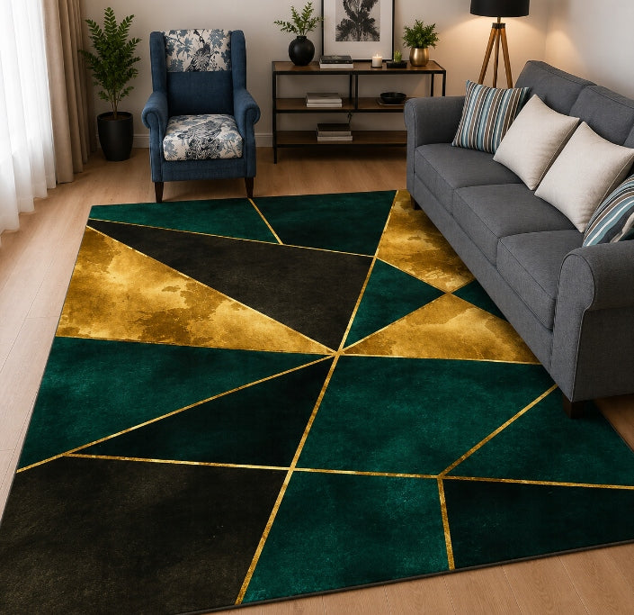 Carpet Triangles 160x220 for Living Room Modern Designs Mosaic Geometric Loft Brand no brand