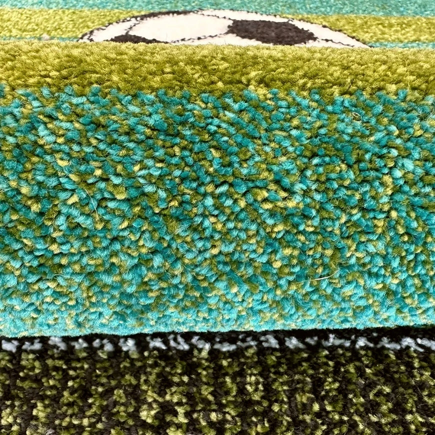 Carpet children football, football field, soft hair 120x170 cm Length 170 cm