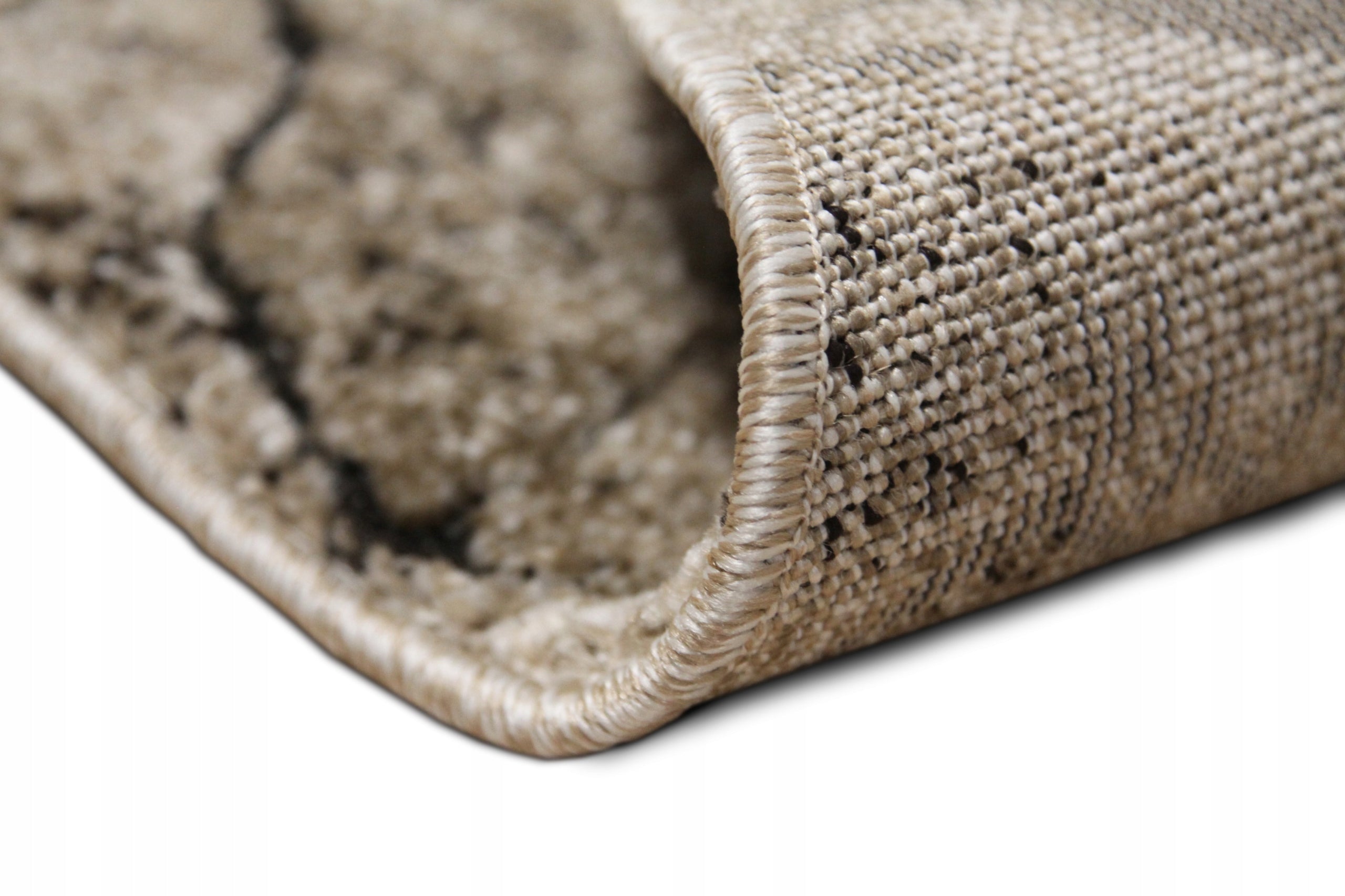 Carpet, circle 120 cm, camel, practical, fashionable, THICK HIT Manufacturer code 0129 BEIGE PIEŃ DRZEWA nowoczesny mocny