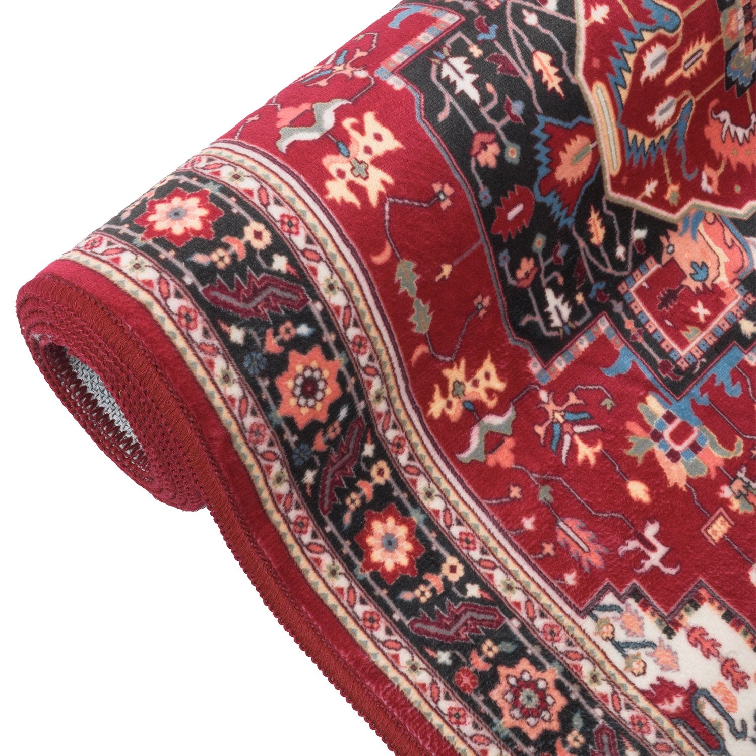 Carpet for Living Room Classic 160x230cm Elegant Anti-slip Washable Color red