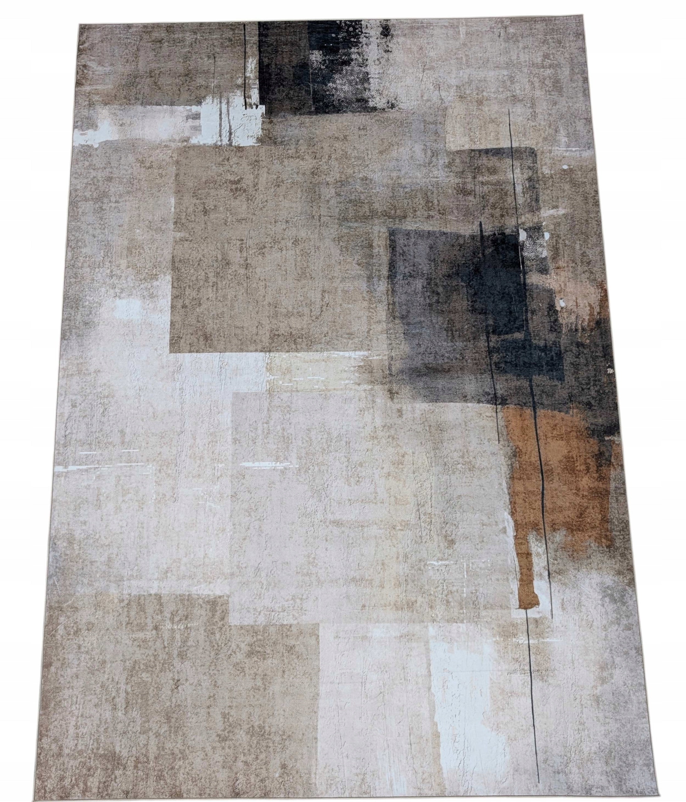 Carpet for Room Rubbed Concrete Modern Soft Plush Flannel 140x200 Manufacturer code Dywan FLANEL PRINTTED Antypoślizgowy 140x200