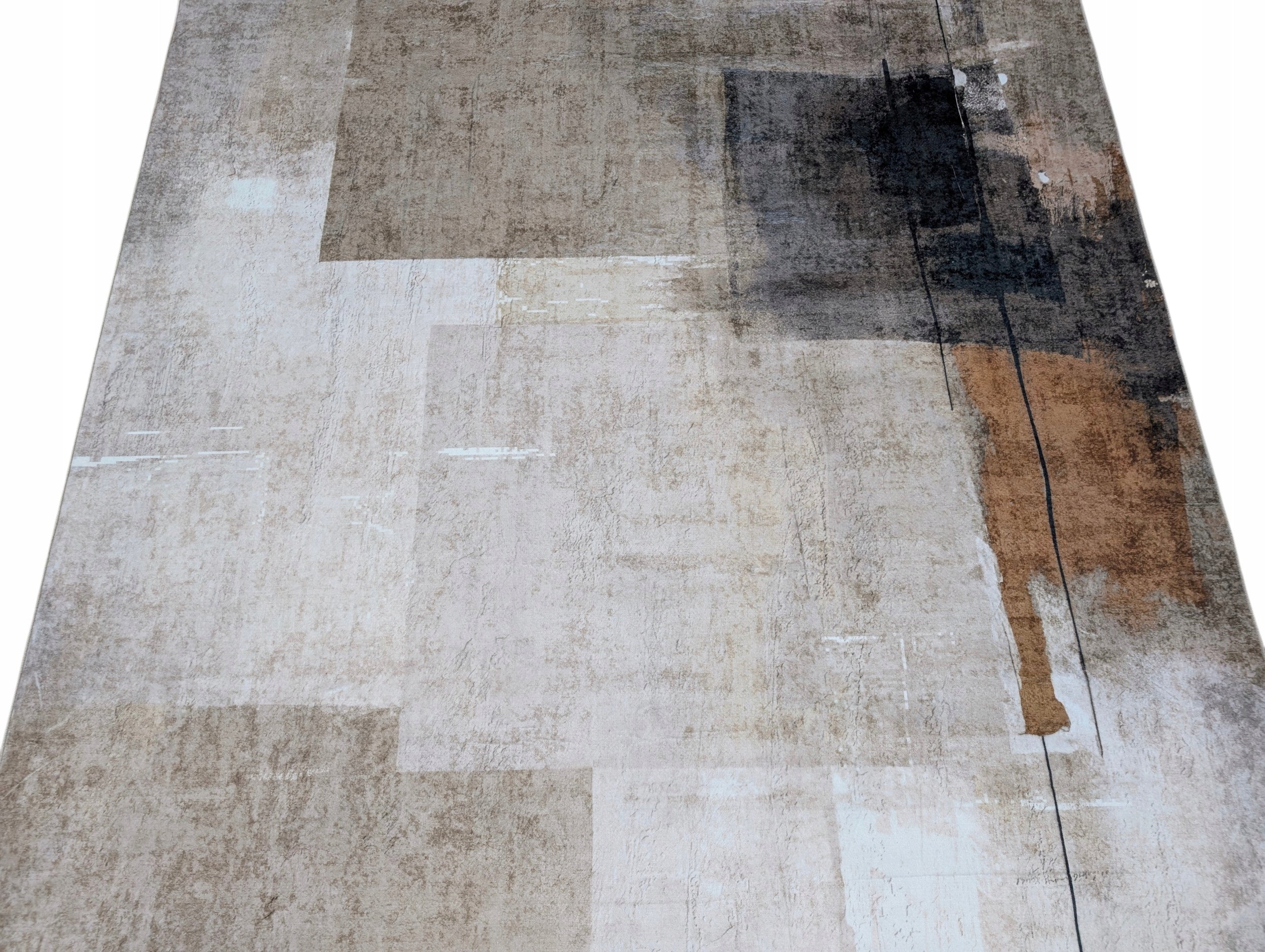 Carpet for Room Rubbed Concrete Modern Soft Plush Flannel 140x200 Product width 140 cm