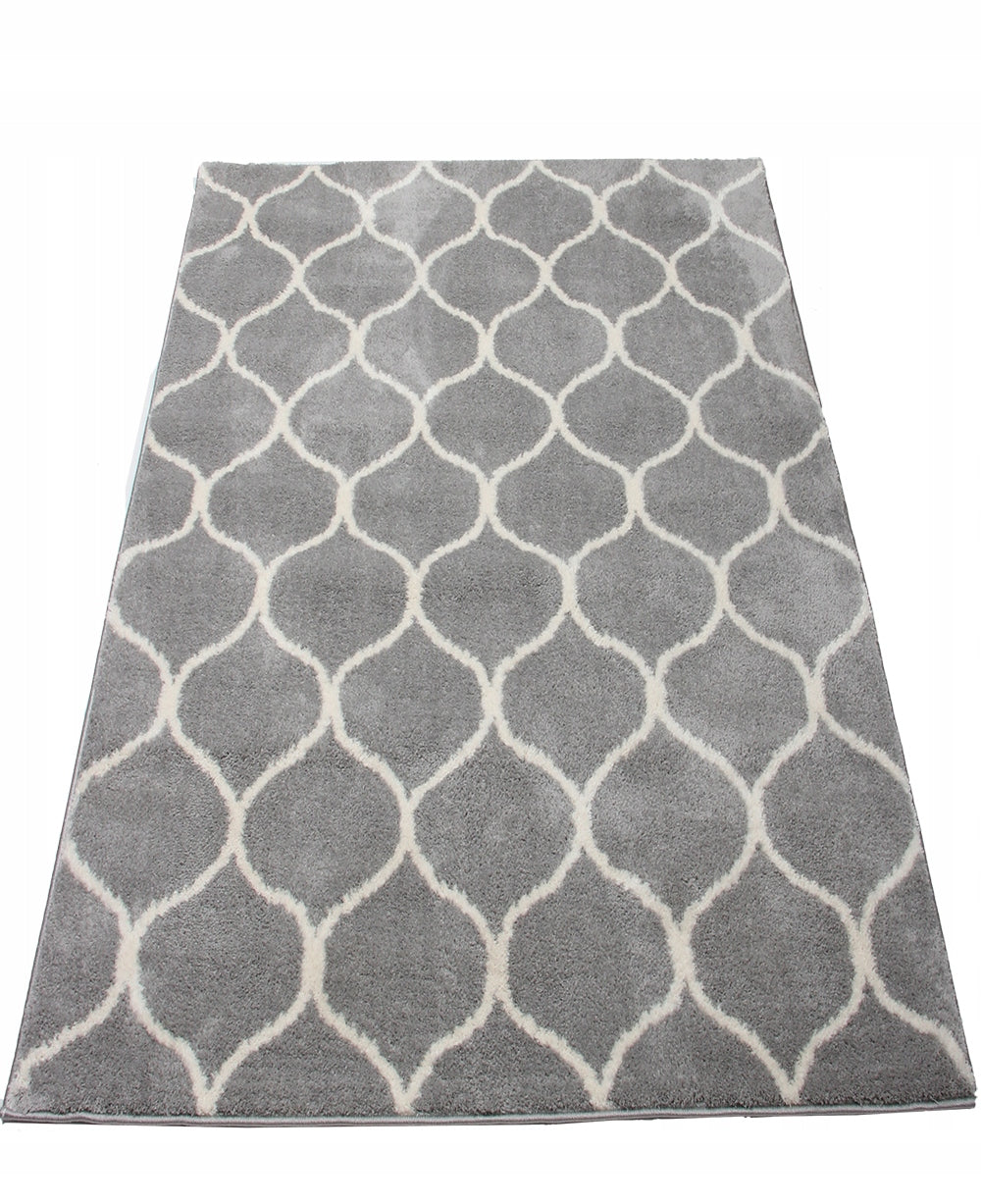 Carpet for living room bedroom modern 160 x 230 FASHIONABLE pattern gray color Merlin