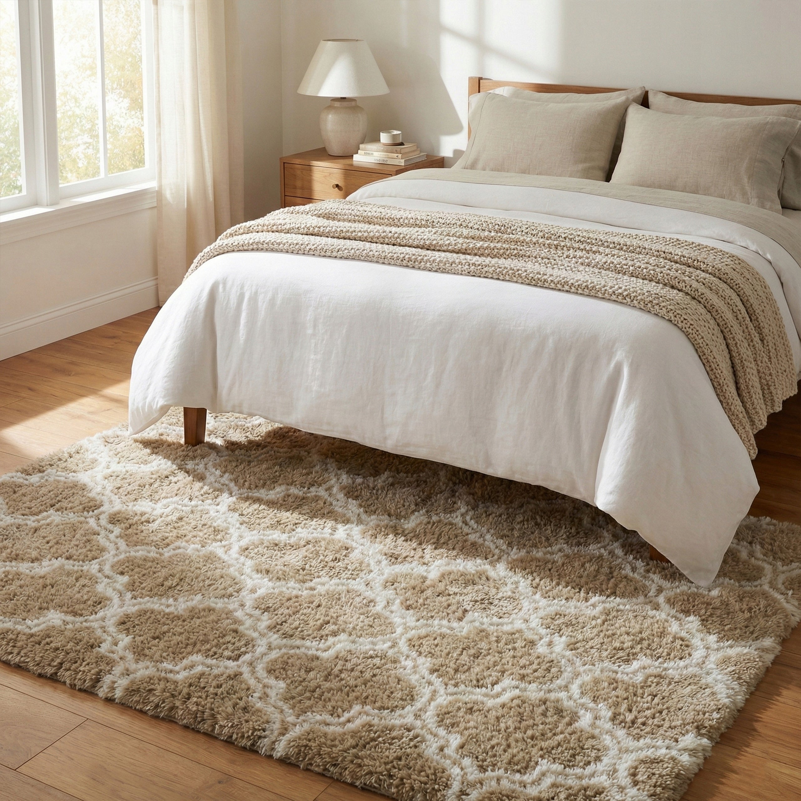Carpet for living room shaggy DECOR non-slip soft fluffy fashionable 160x220 Shape rectangular