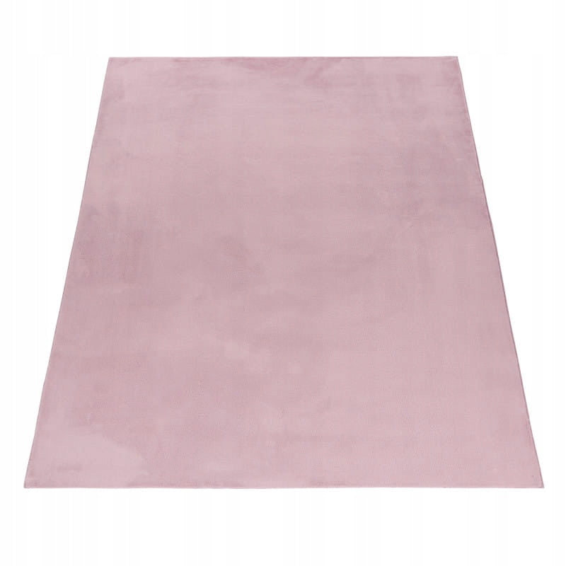 Carpet plush Rabbit soft touch fluffy soft powder pink 200 cm x 290 cm