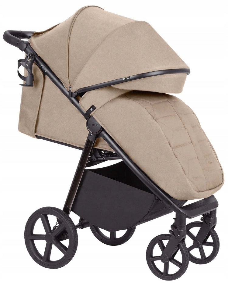 Carrello Bravo Plus 2026 Stroller light terrain up to 22 kg beige Packaging status original
