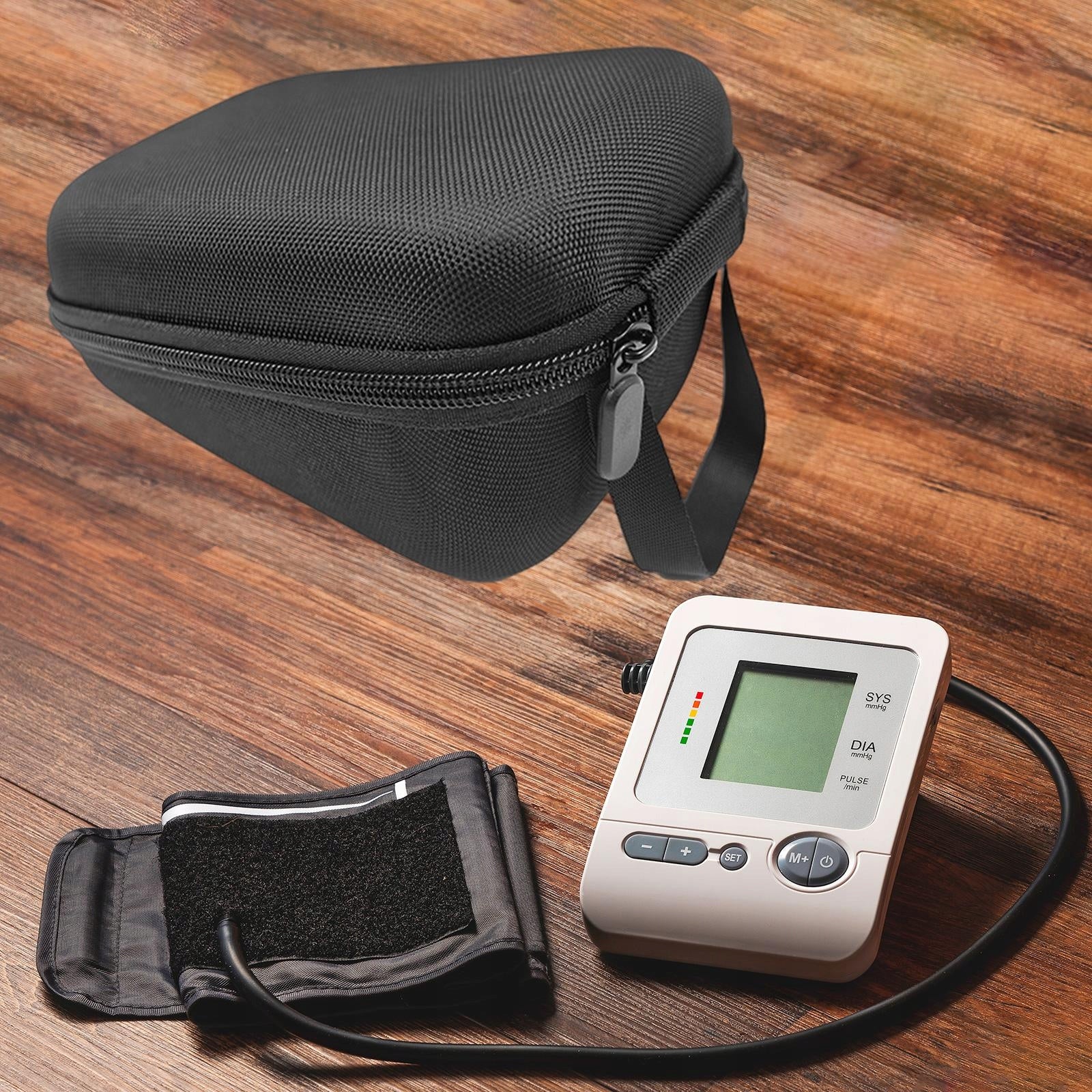 Carry Case for Upper Arm Pressure Monitor Storage Bag Multifunctional Black