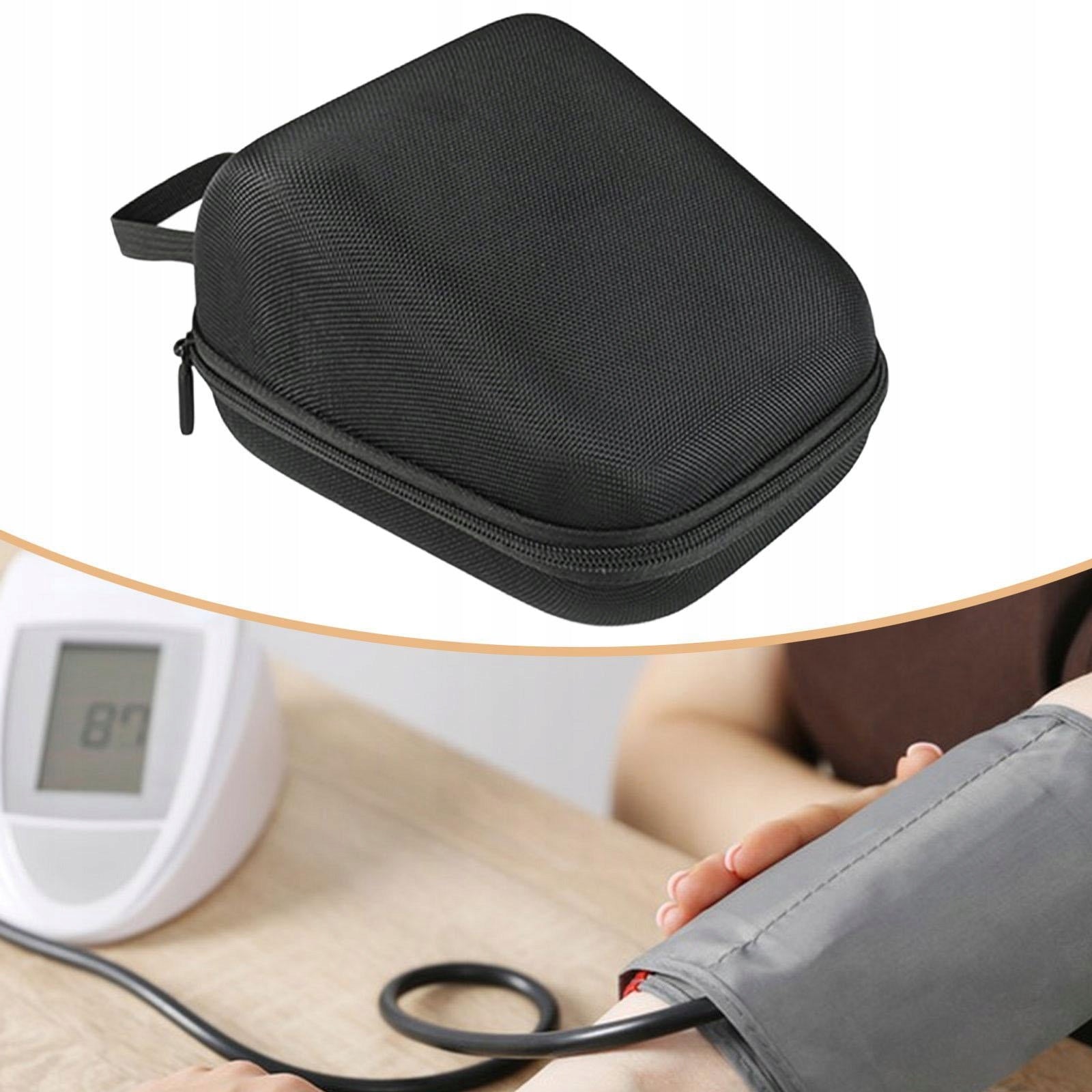 Carrying Case for Upper Arm Pressure Monitor, Protective Pouch with Black