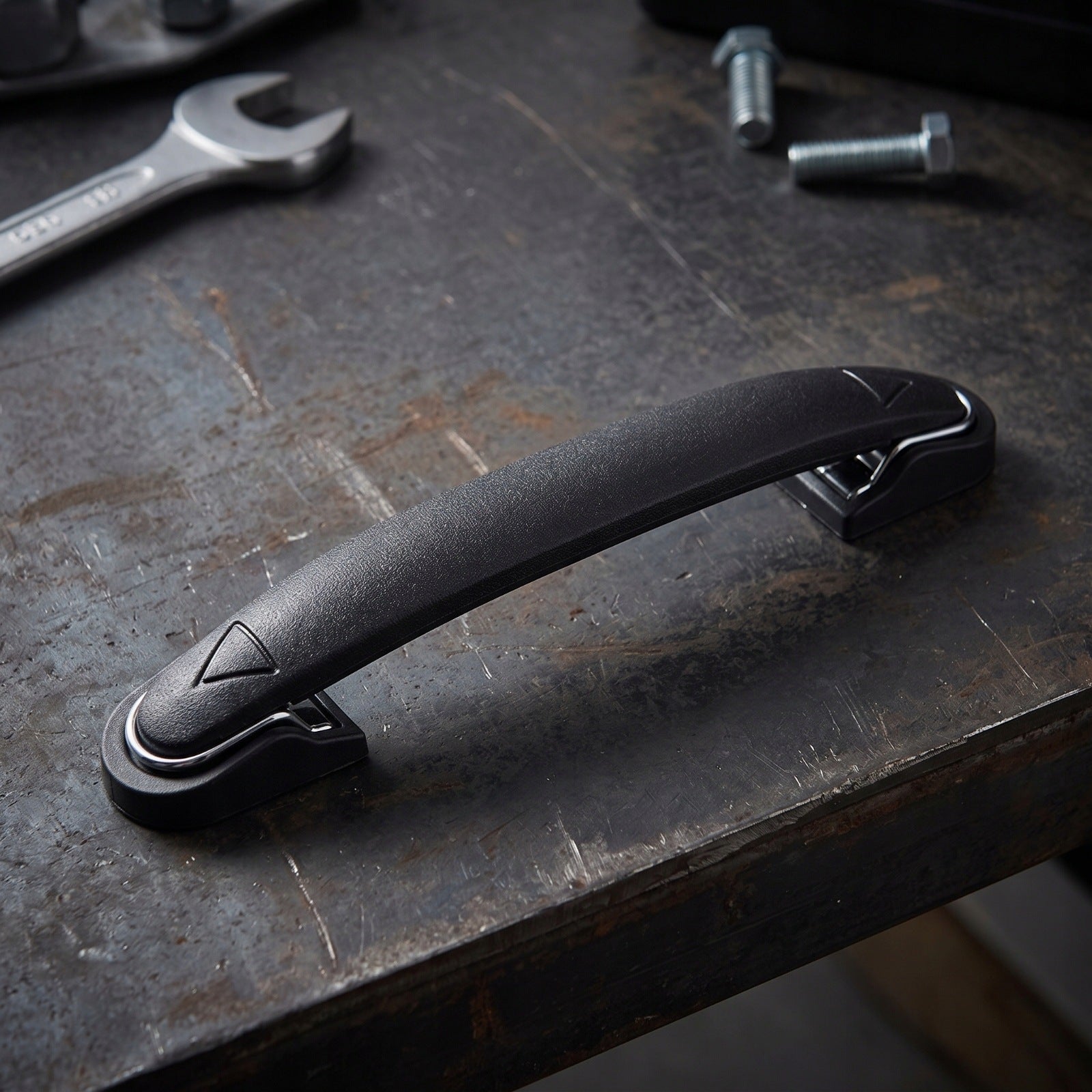Carrying Handle Black Strap Handle Curved for Road Cases, Toolboxes, DIYers Model as described