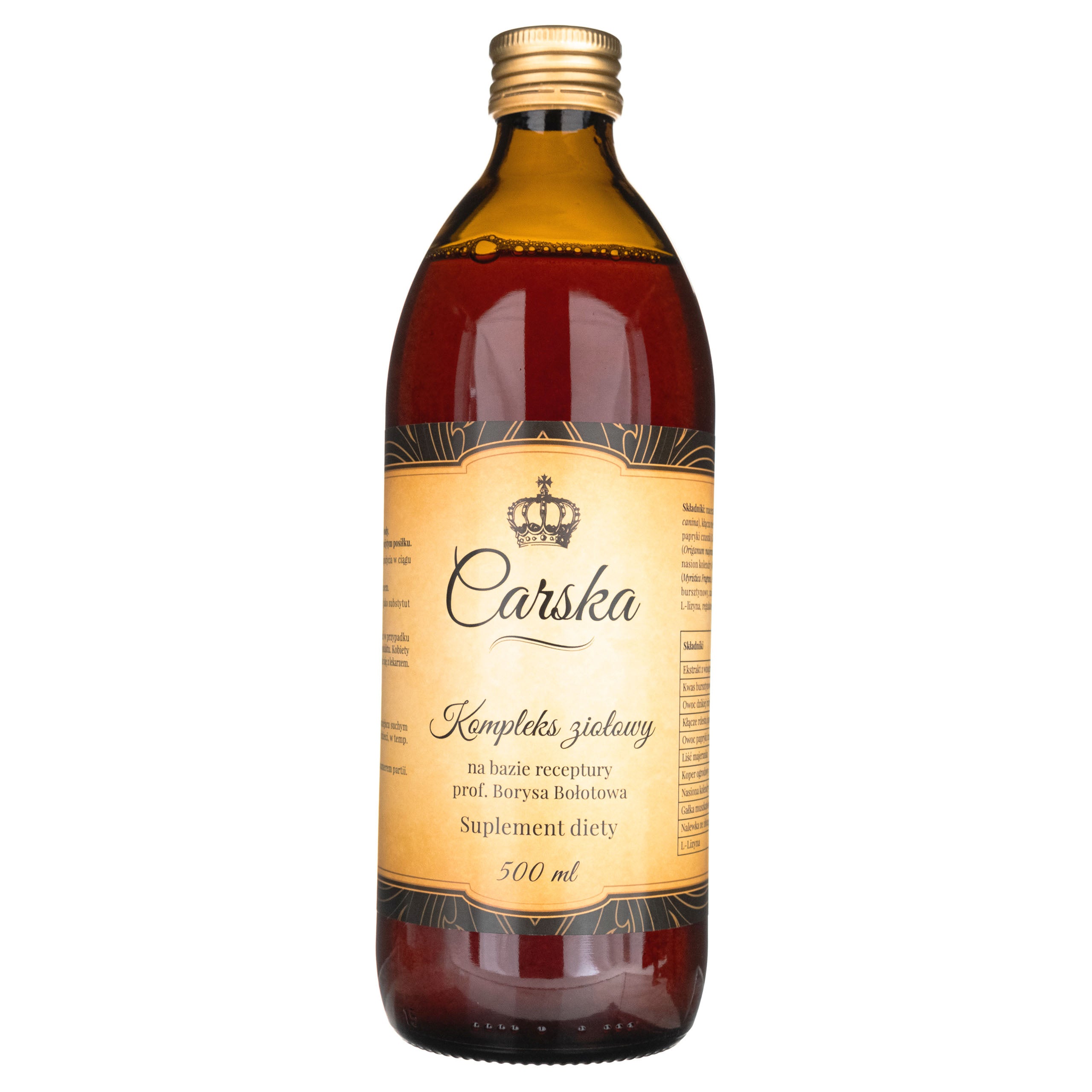 Carska Vodka Stomach Sourdough Bolotov Balm Heartburn Herb Complex 500ml EAN (GTIN) 5904507290139