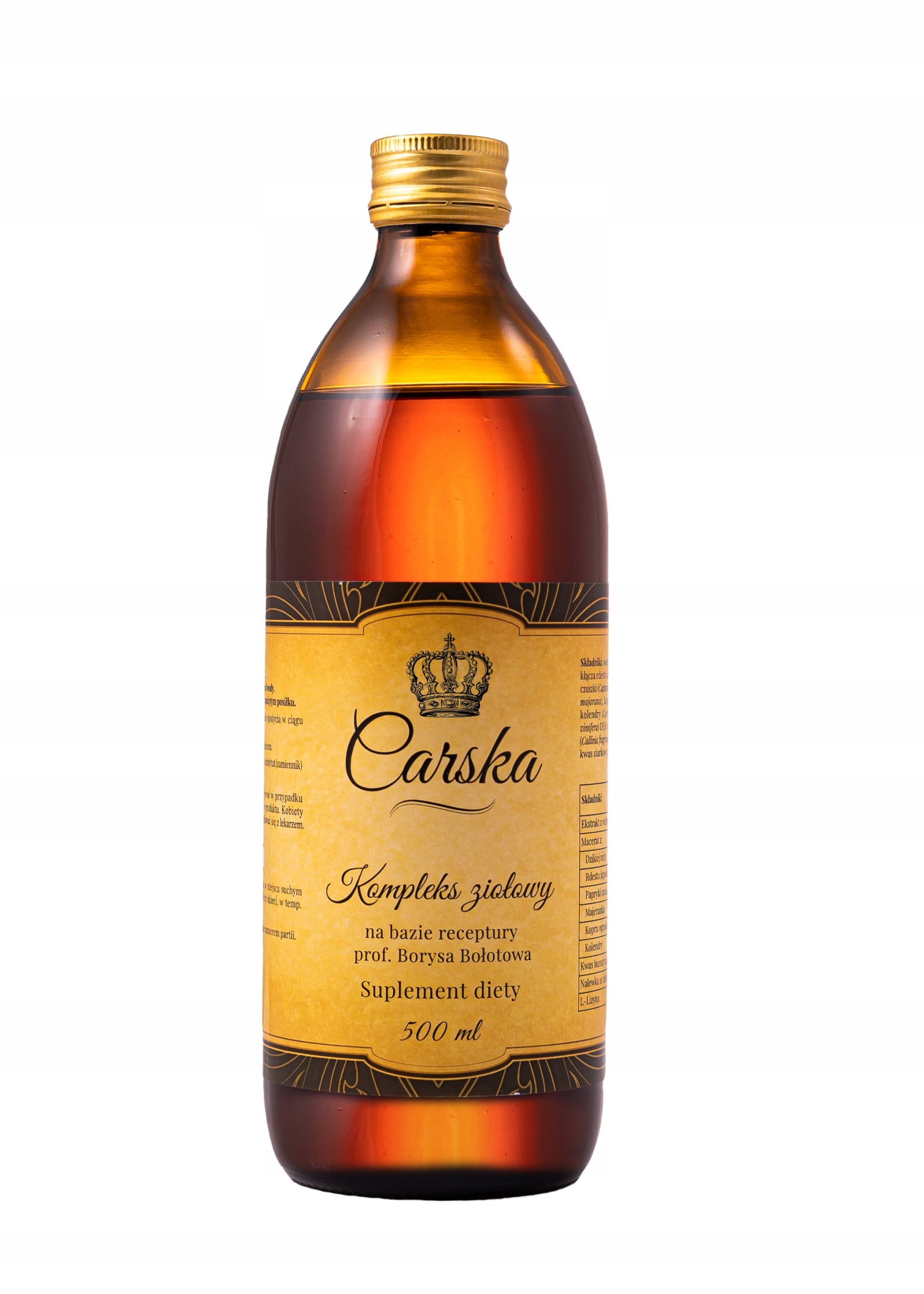 Carska Vodka Stomach Sourdough Bolotov Balm Heartburn Herb Complex 500ml