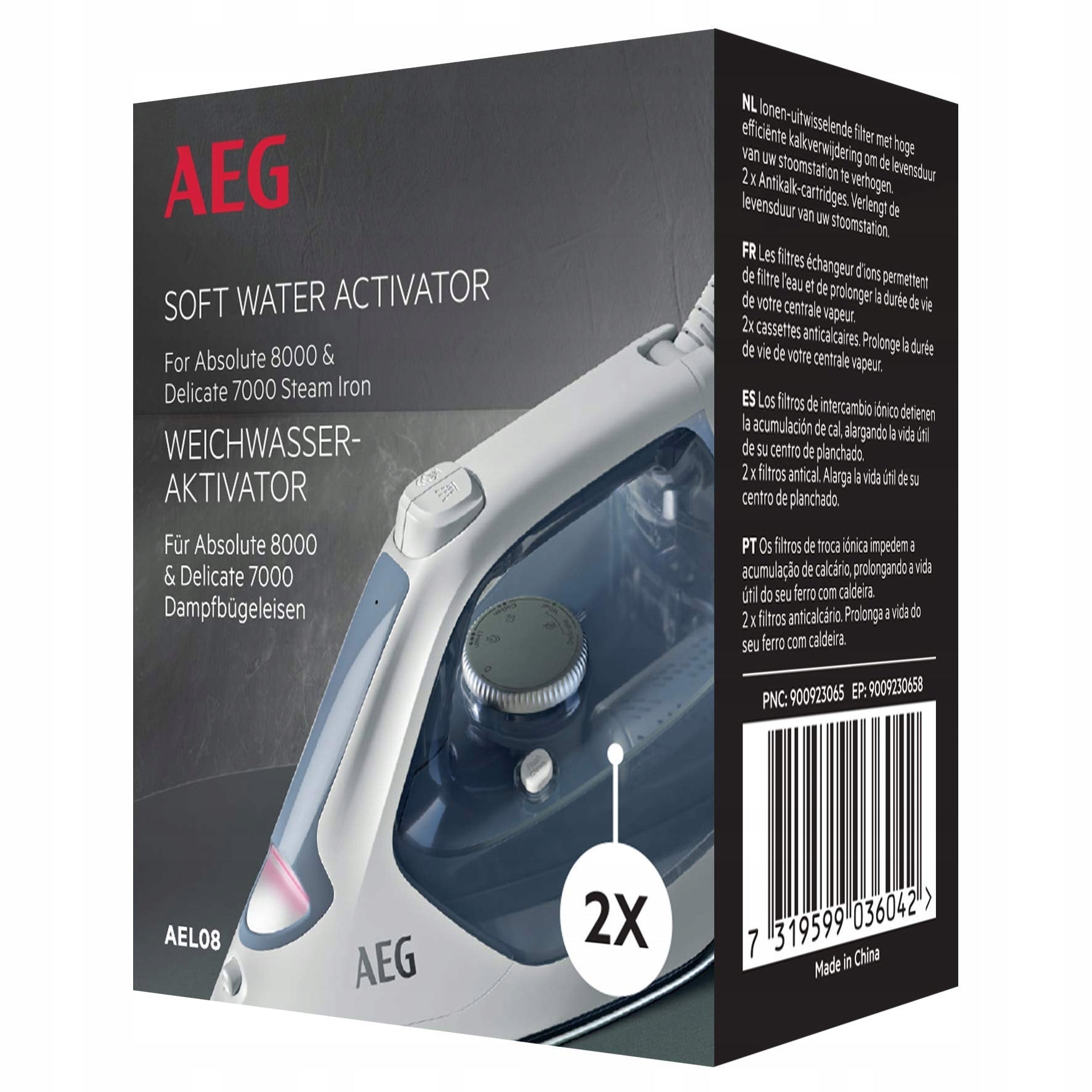 Cartridges AEG AEL08 SI7-1-4WB white prevent scale build-up 2 pcs