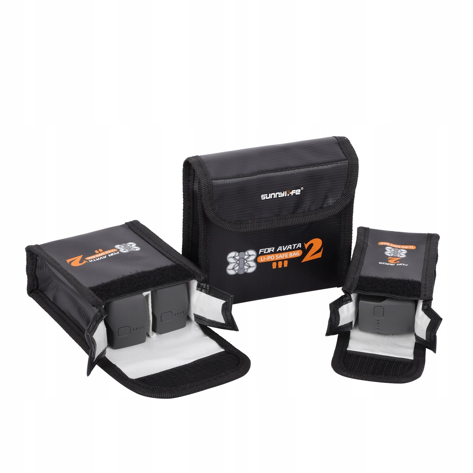 Case Cover for 3x BATTERY for DJI AVATA 2 Fireproof Drone Packaging status original
