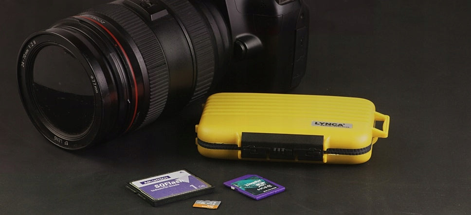Case for 24 Memory Cards Waterproof Shockproof Yellow EAN (GTIN) 799408079595